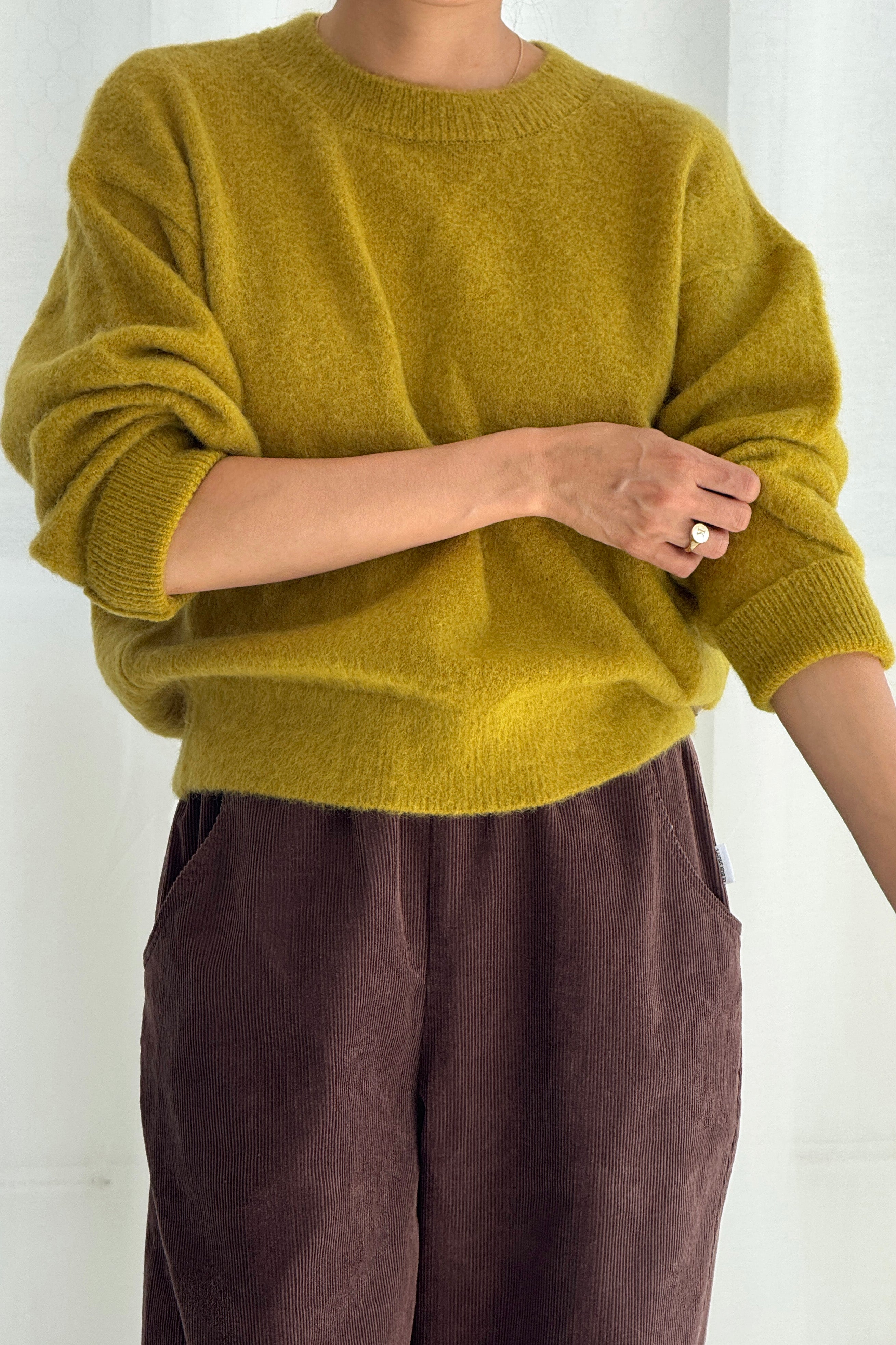 Finn Mohair Sweater - Bistro Yellow