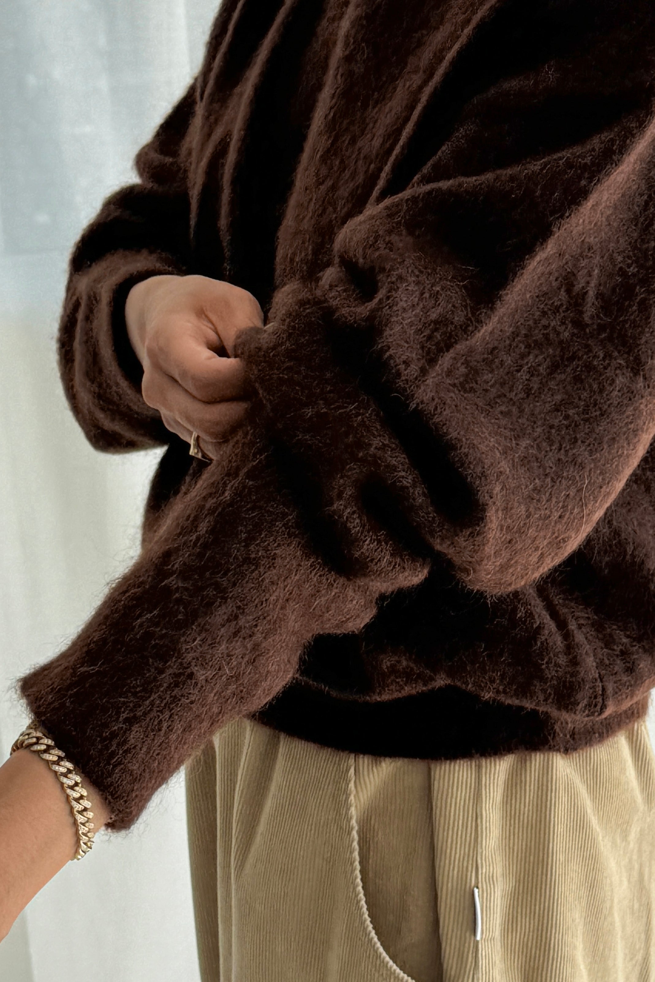 Finn Mohair Sweater - Cocoa Bean