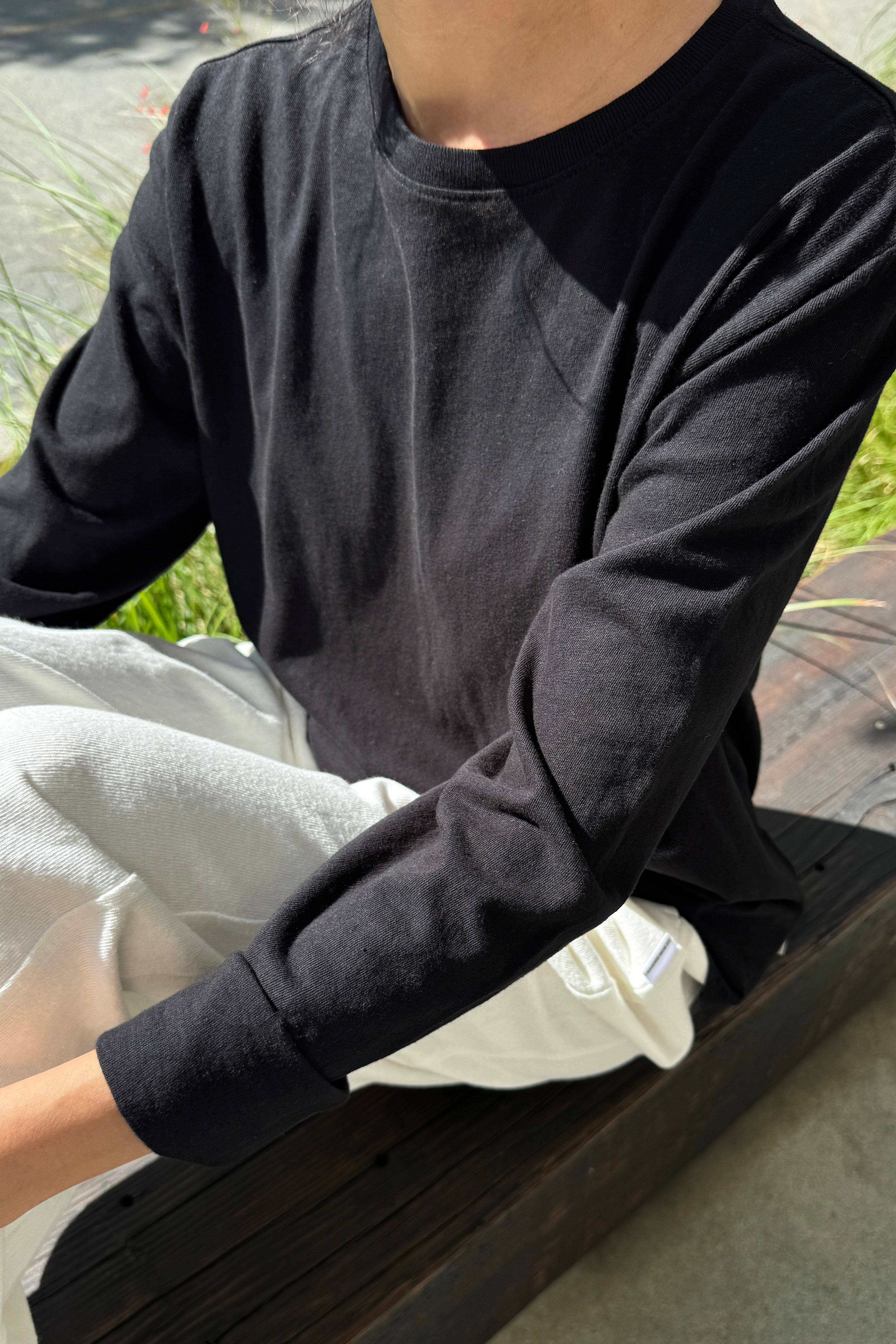 Foundation Long Sleeve Tee - True Black