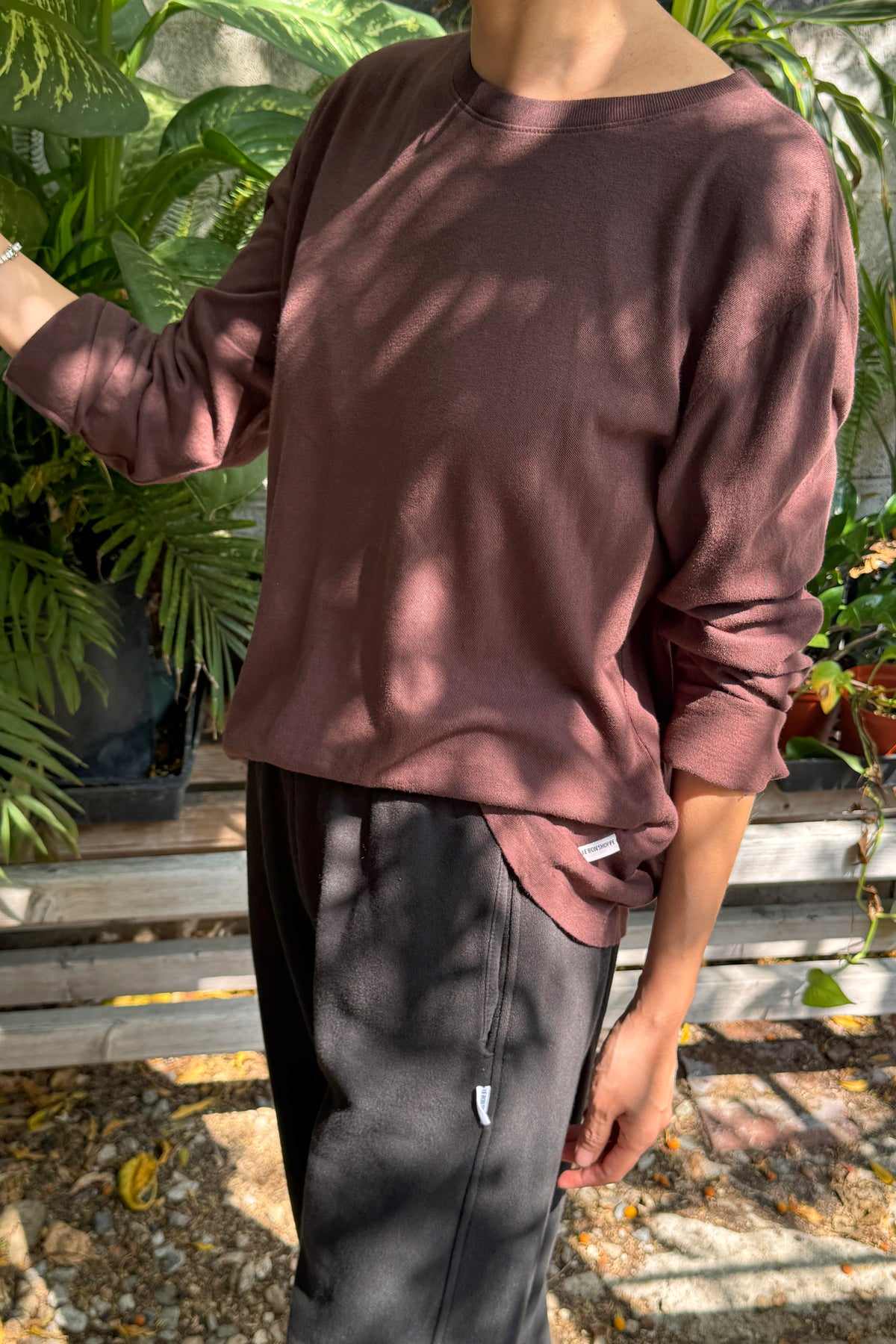 Foundation Long Sleeve Tee - Dark Cacao