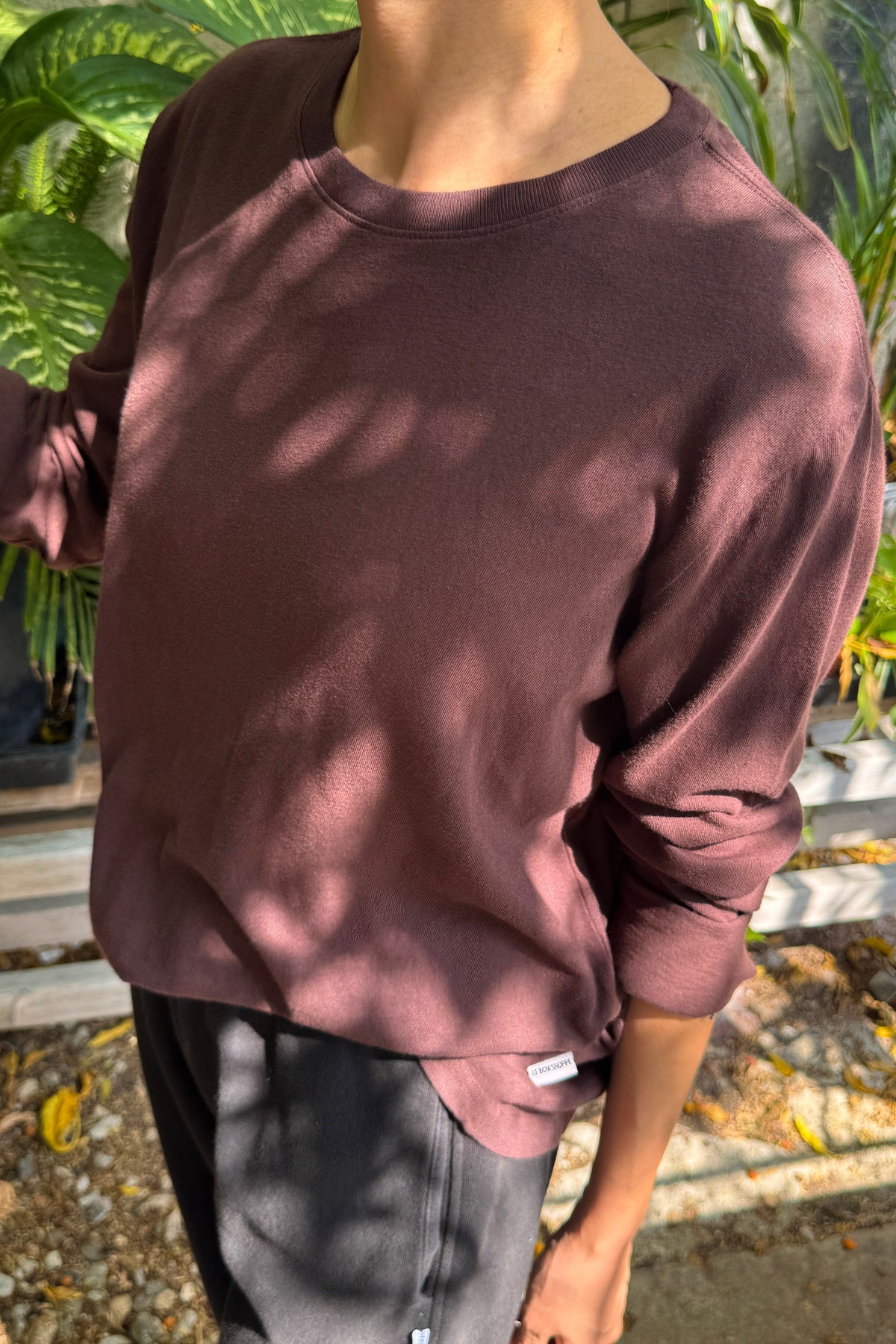Foundation Long Sleeve Tee - Dark Cacao