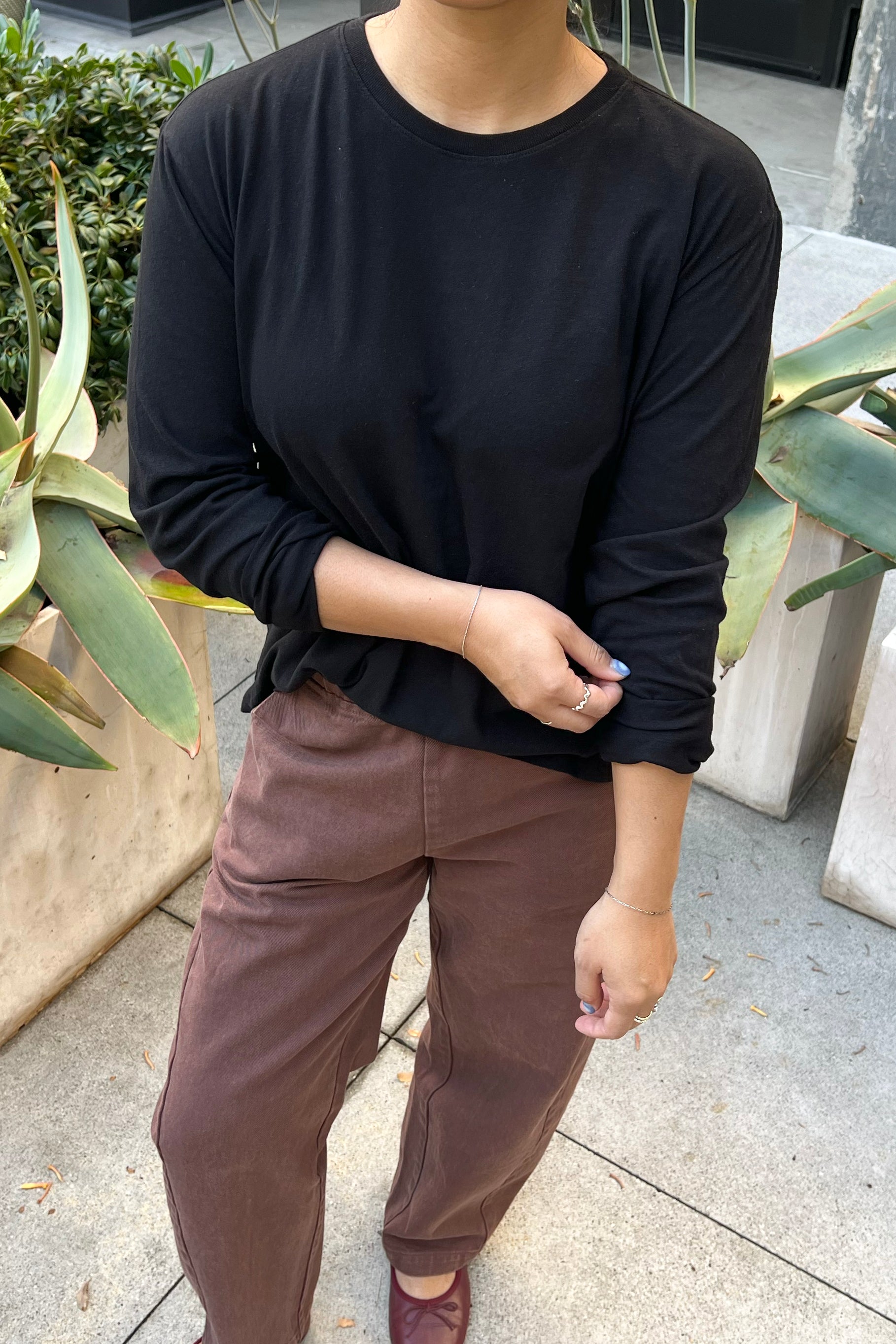 Foundation Long Sleeve Tee - True Black