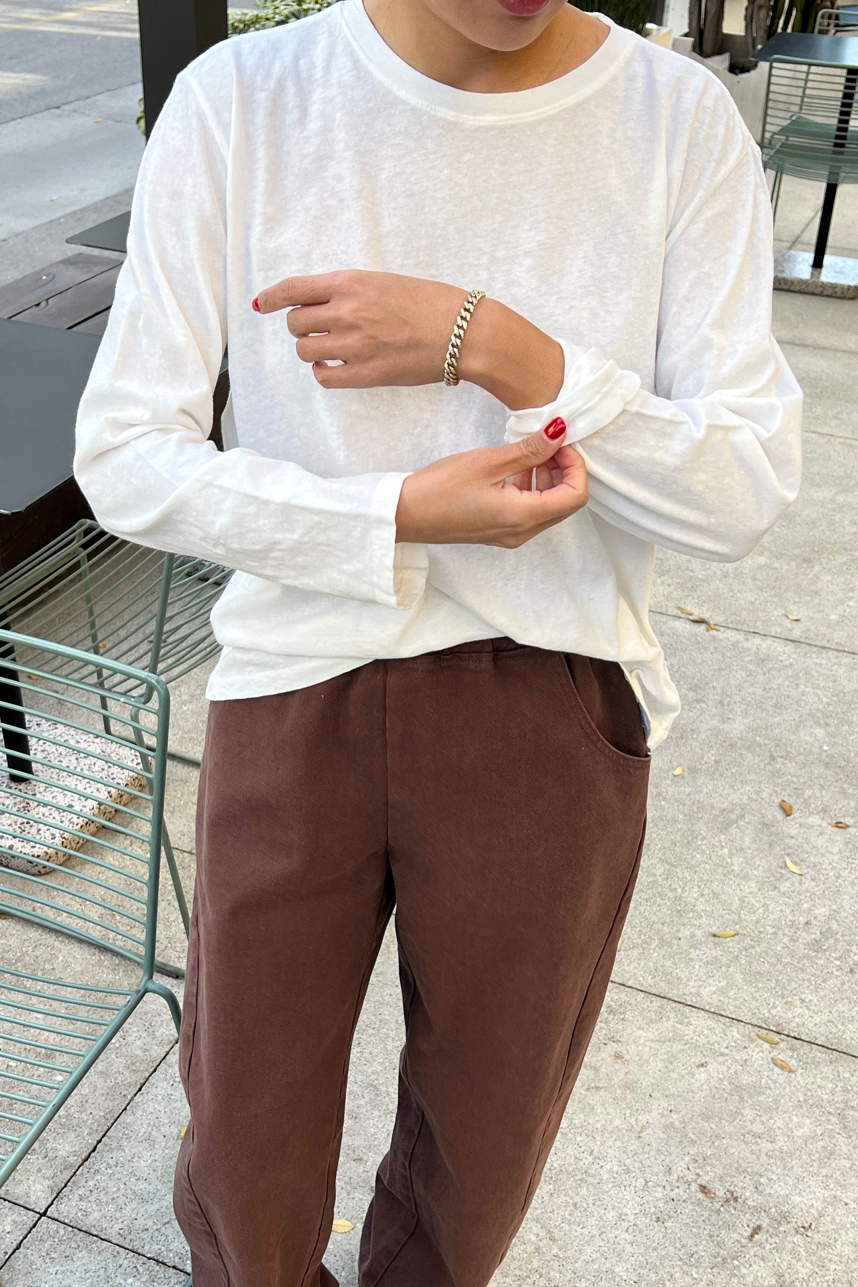 Foundation Long Sleeve Tee - Vintage White