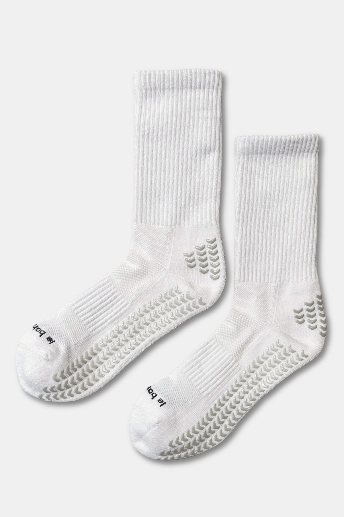 Grip Gym Socks - White + Grey