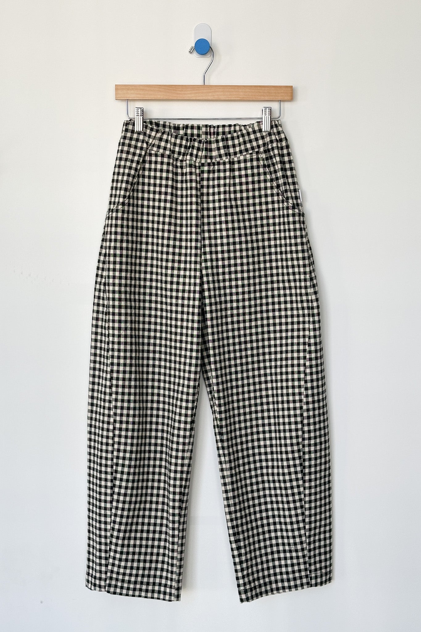 Gingham Arc Pants - Black Gingham