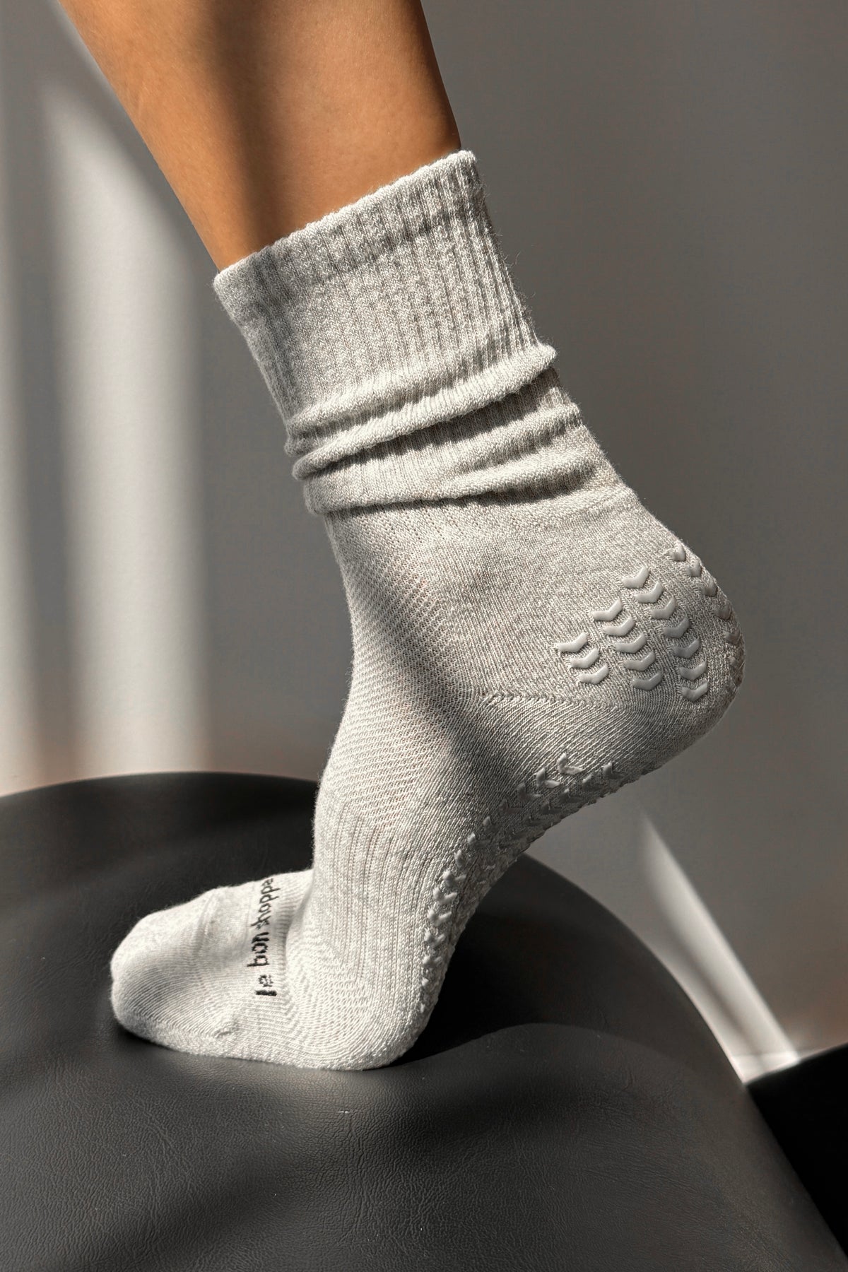 Grip Gym Socks - Grey + Grey