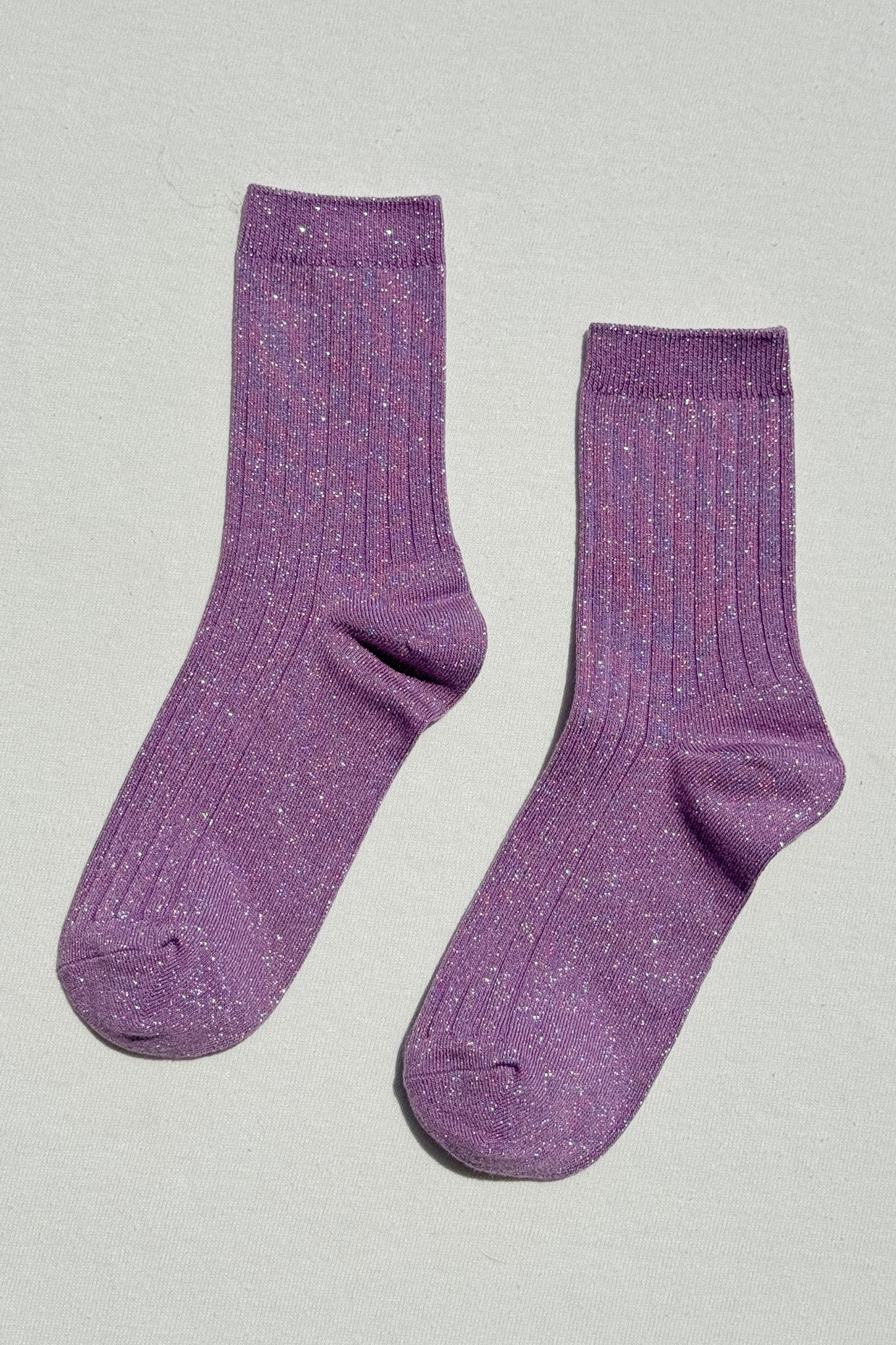 Sus calcetines - Lila Glitter