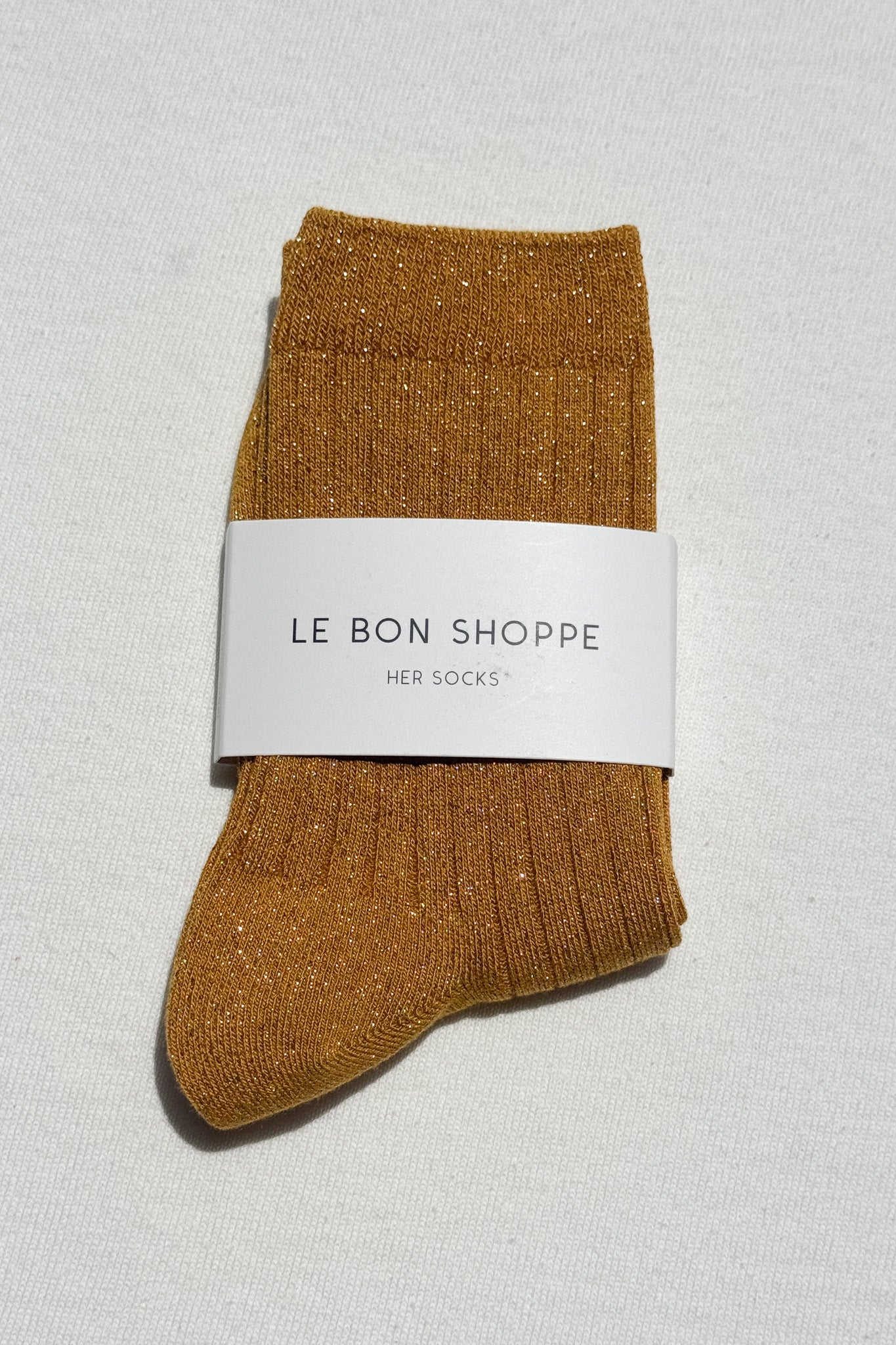 Her Socks (Glitter) - Mustard Glitter
