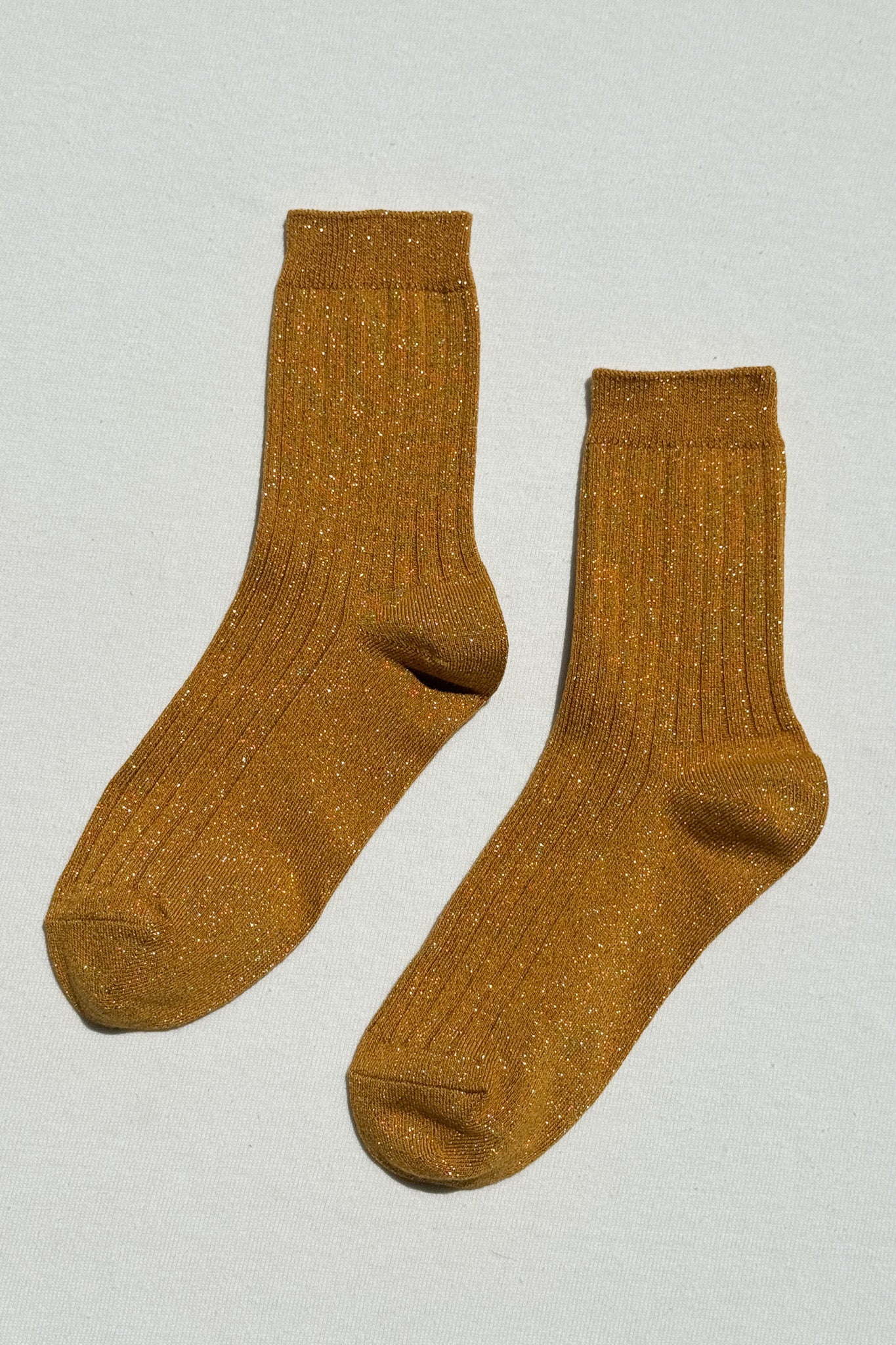 Her Socks (Glitter) - Mustard Glitter