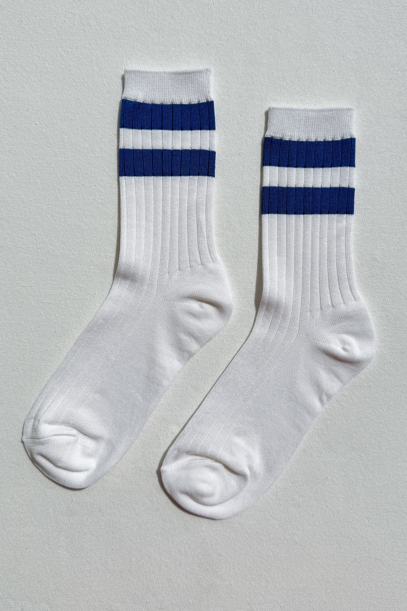 Her Varsity Socks - White Blue