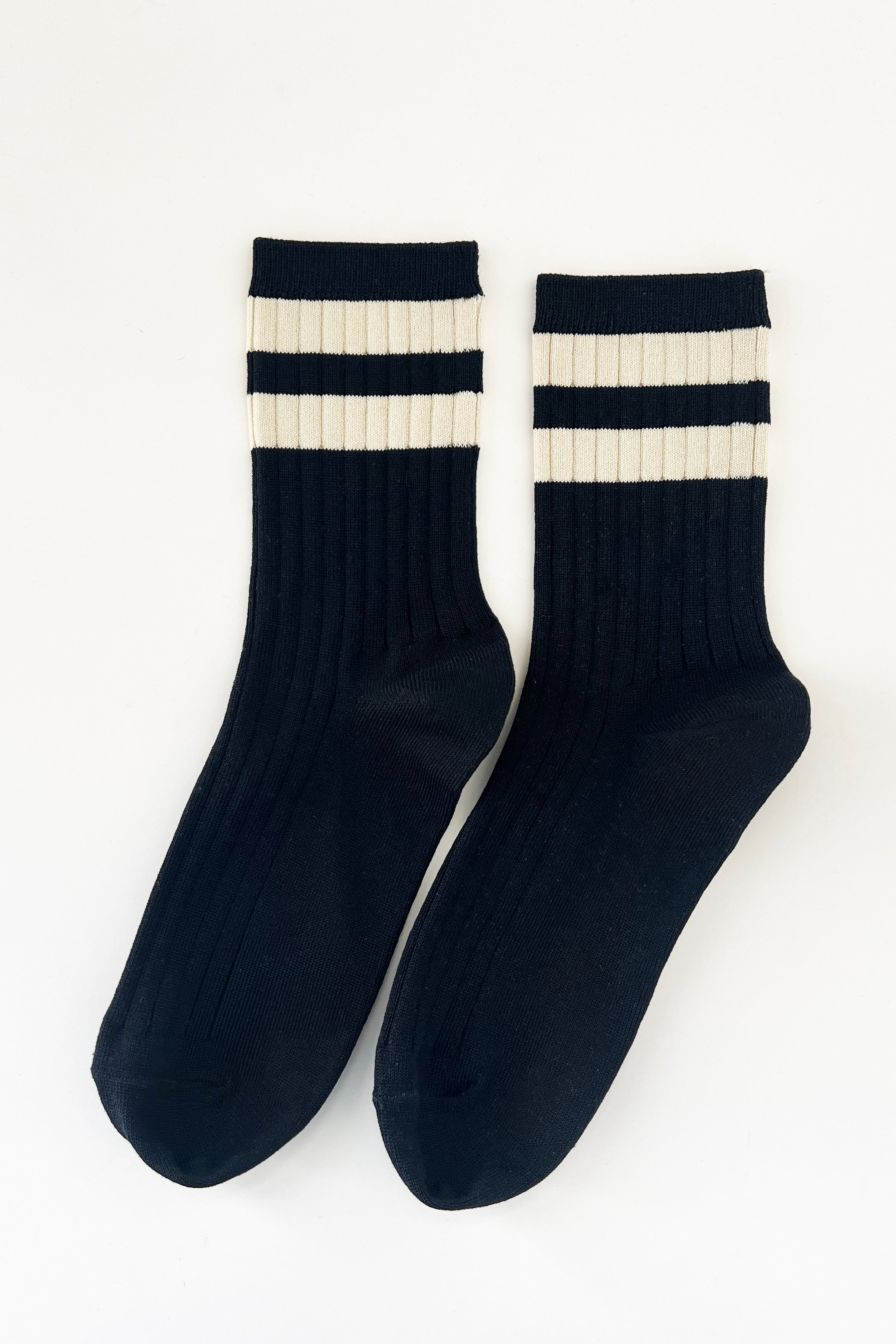 Her Varsity Socks - Black