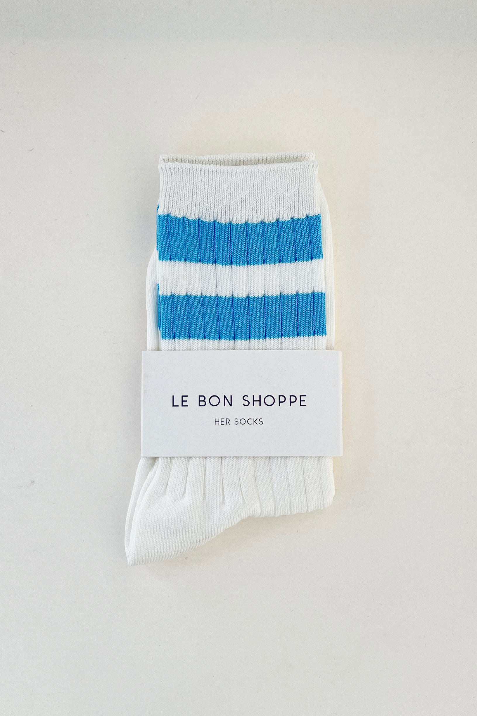 Her Varsity Socks - Blue Stripe
