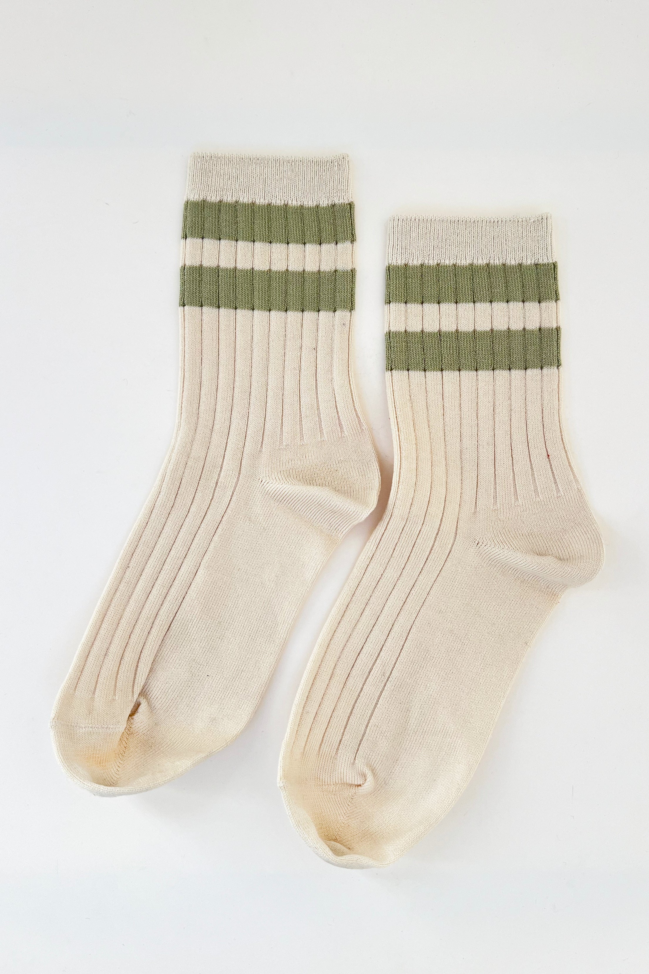 Her Varsity Socks - Guacamole