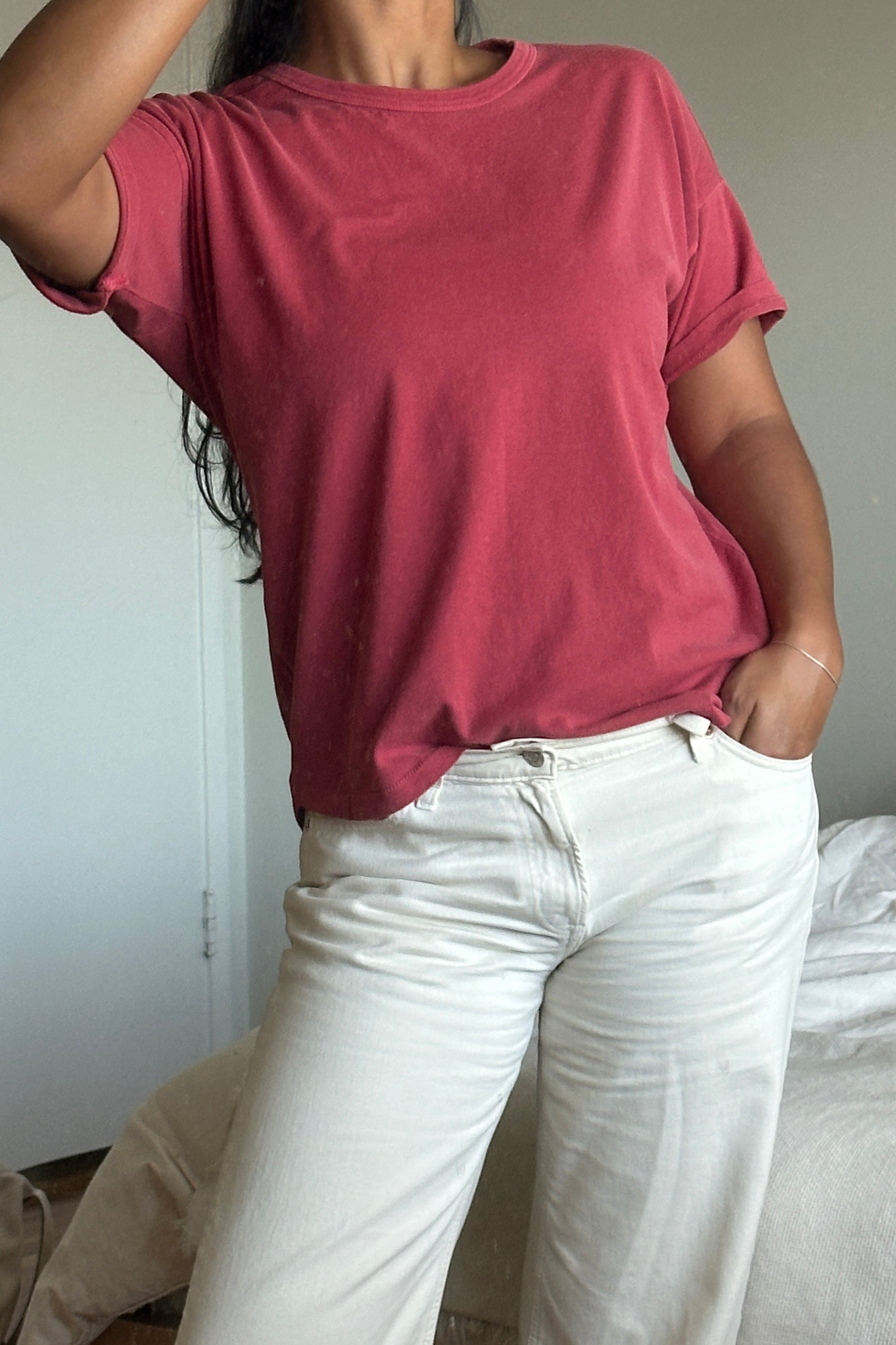 Her Tee - Crayon Red