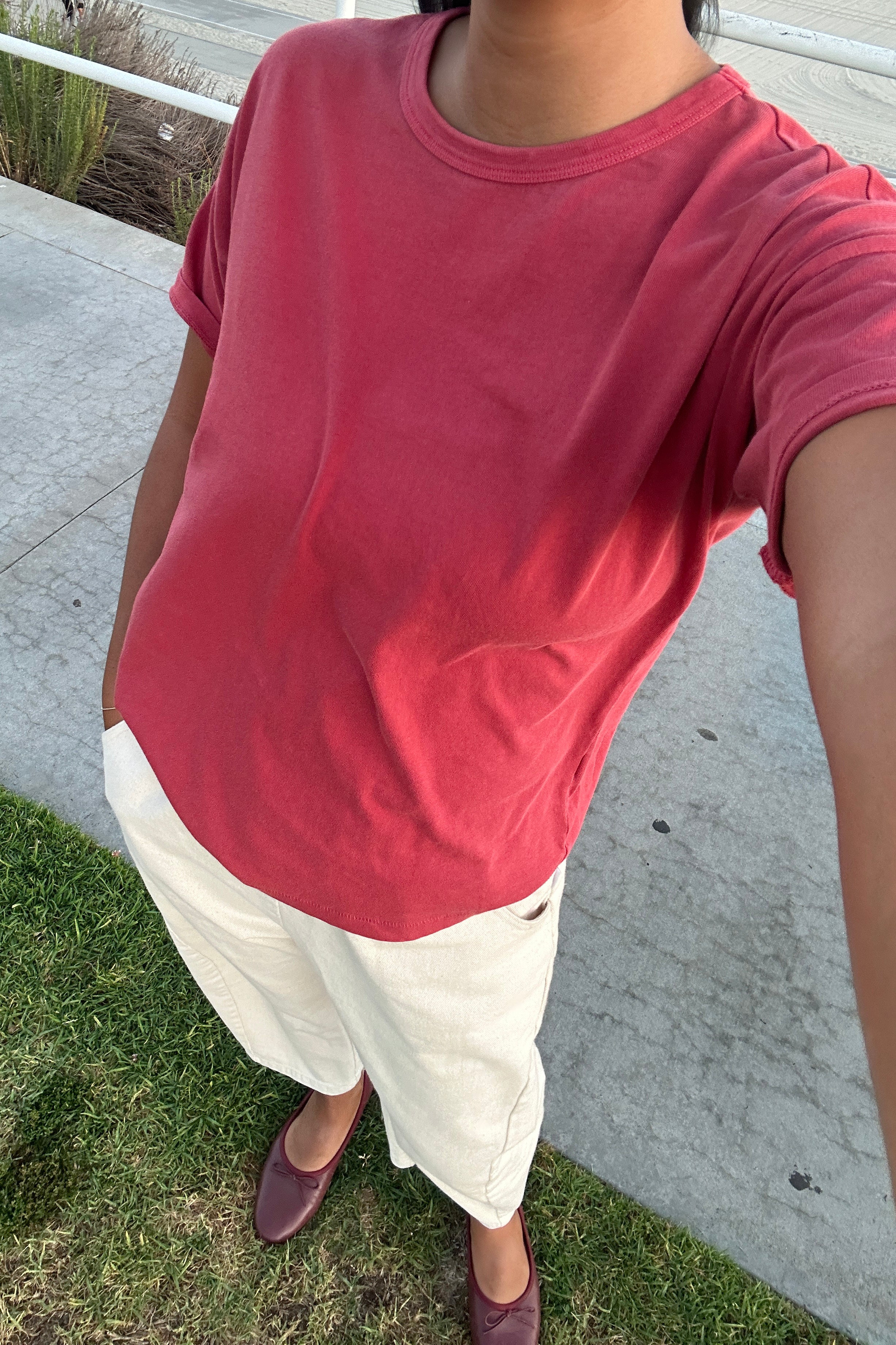 Her Tee - Crayon Red