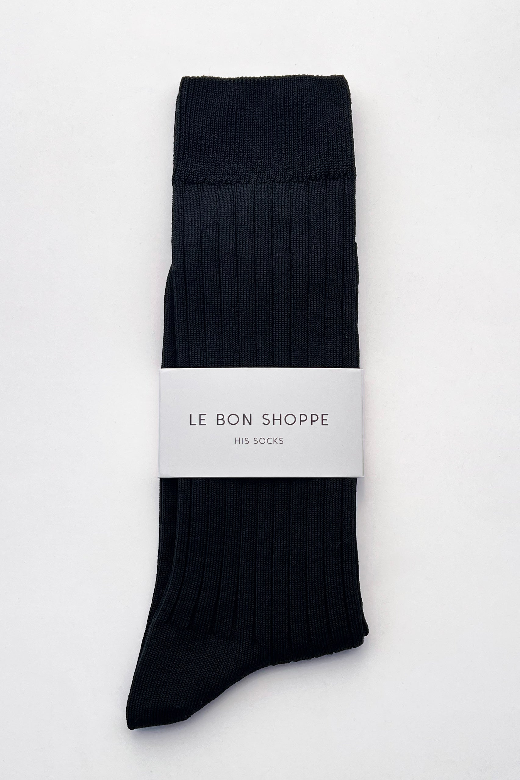 His Socks (MC cotton) - True Black