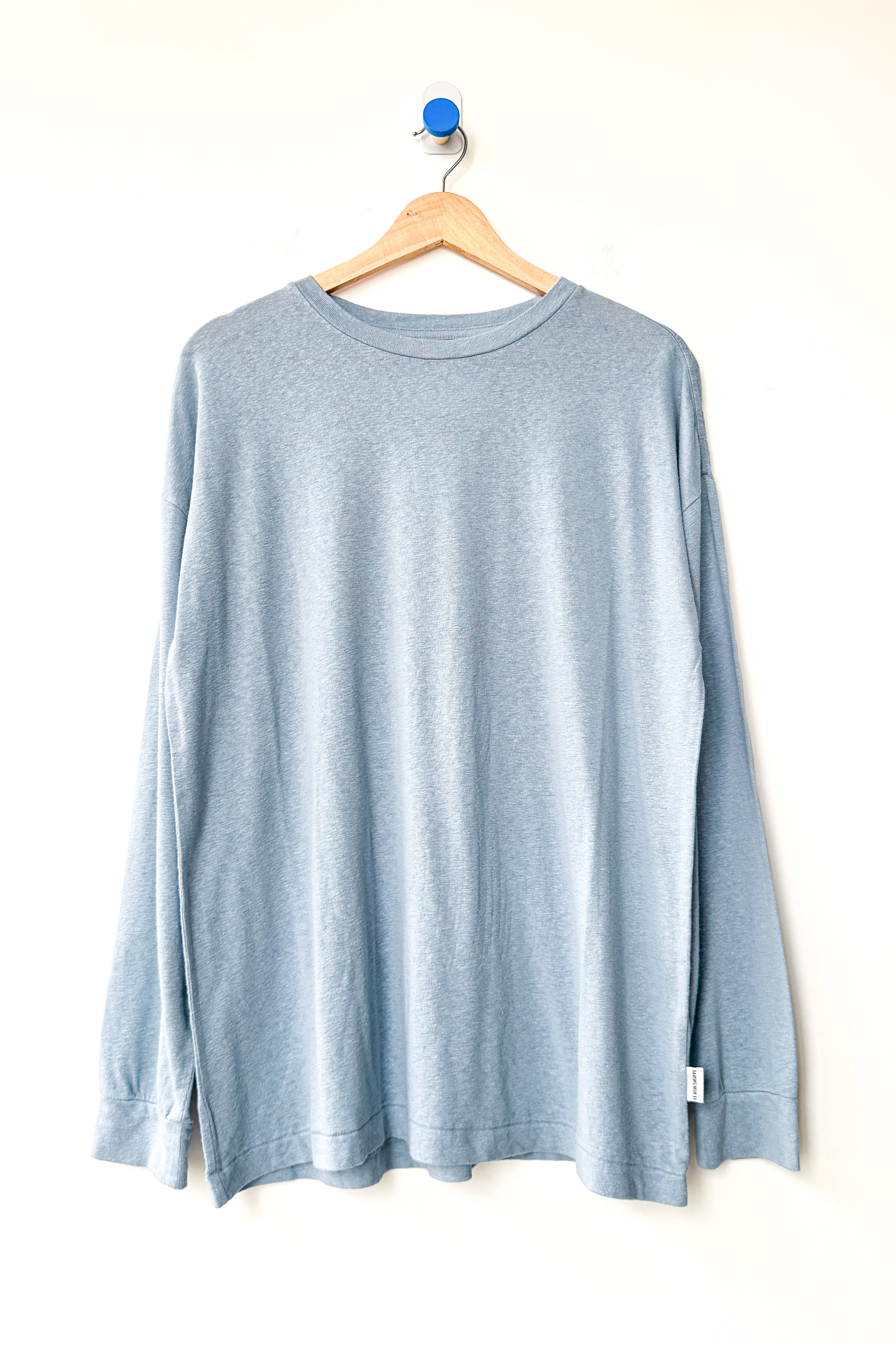 Haze Linen Blend Tee - Moonbeam