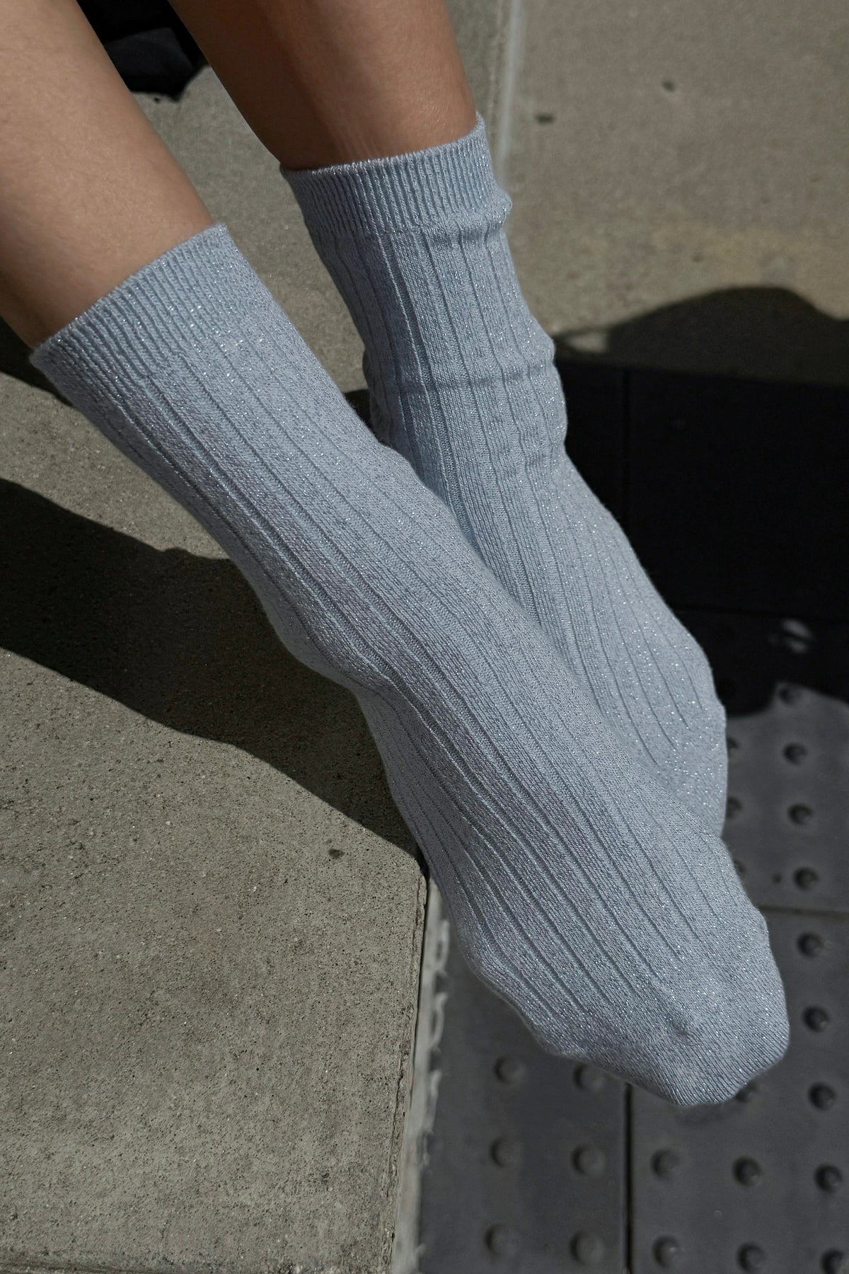Her Socks (Glitter) - Morning Mist