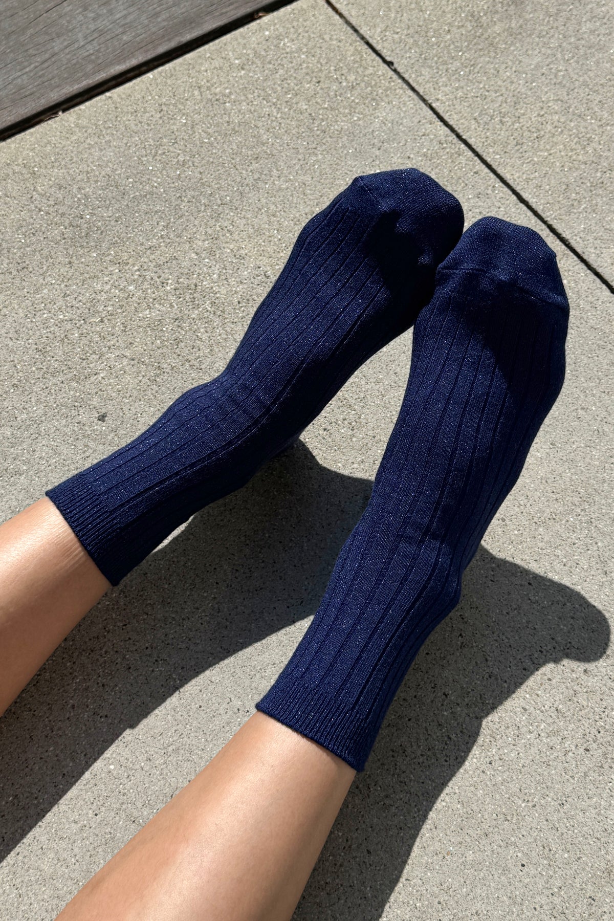Her Socks (Glitter) - Sapphire Glitter