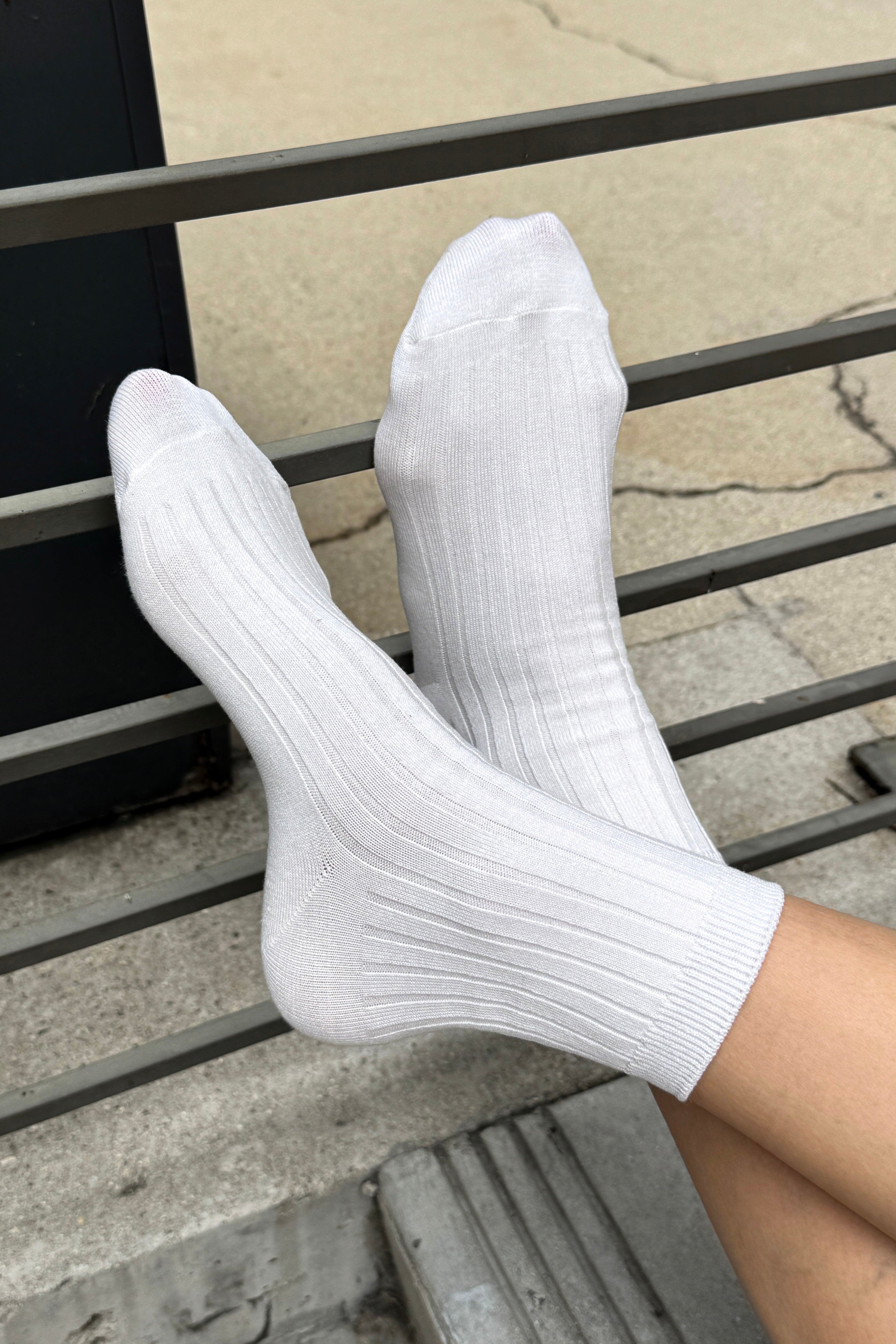 Ses Chaussettes (MC coton) - Blanc Classique