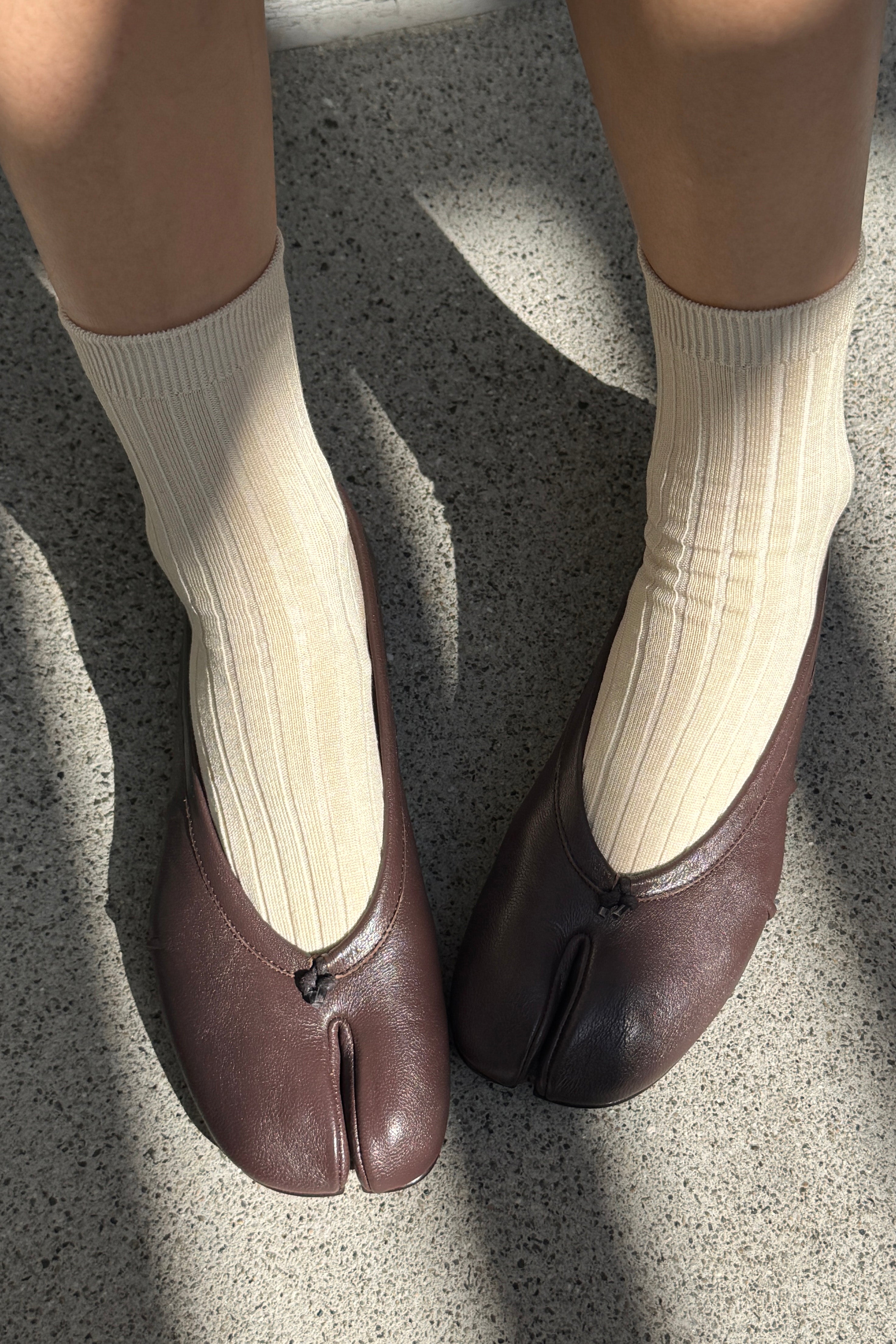Ses Chaussettes (Coton MC) - Porcelaine
