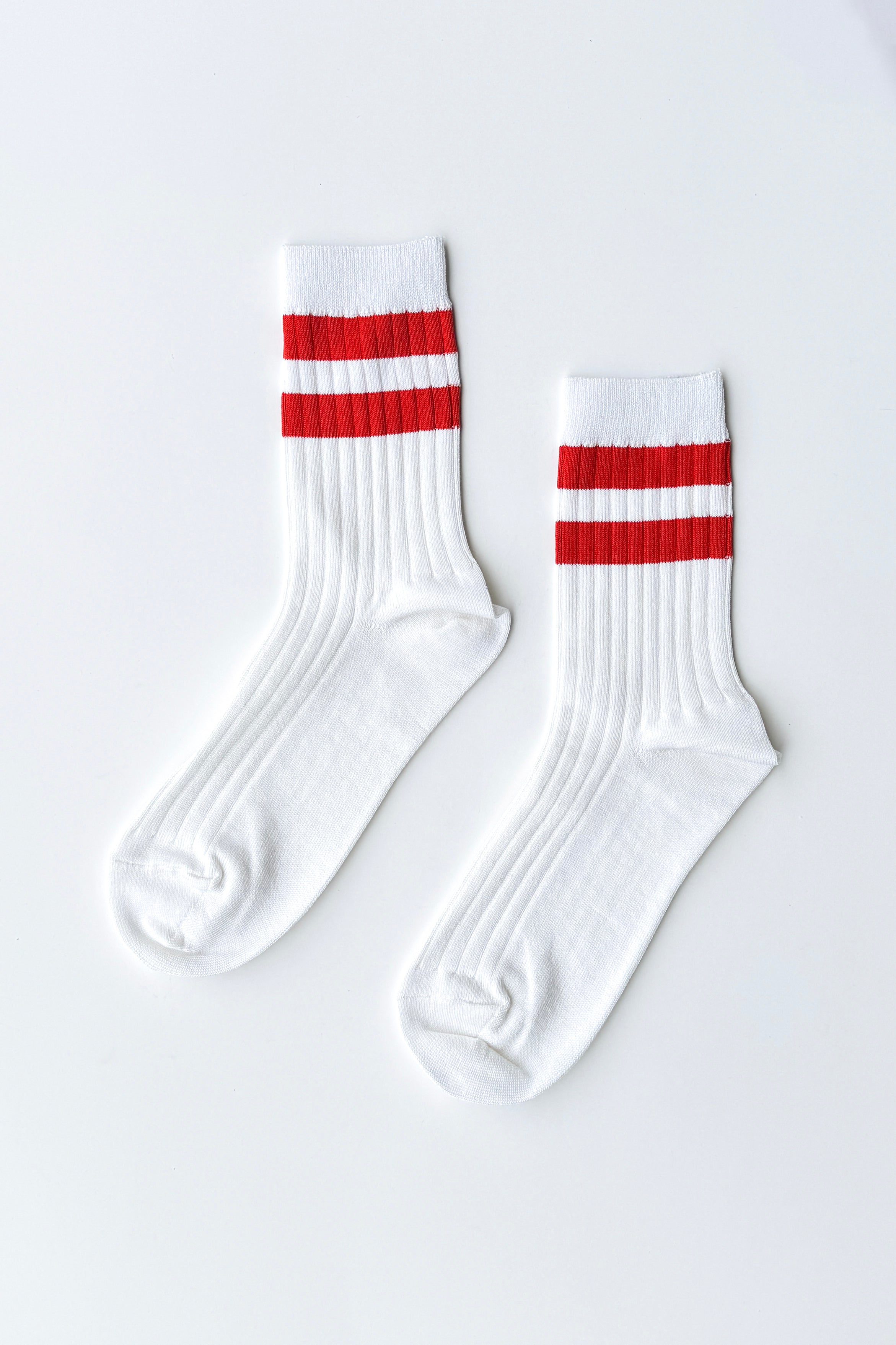 Her Varsity Socks - White Coral