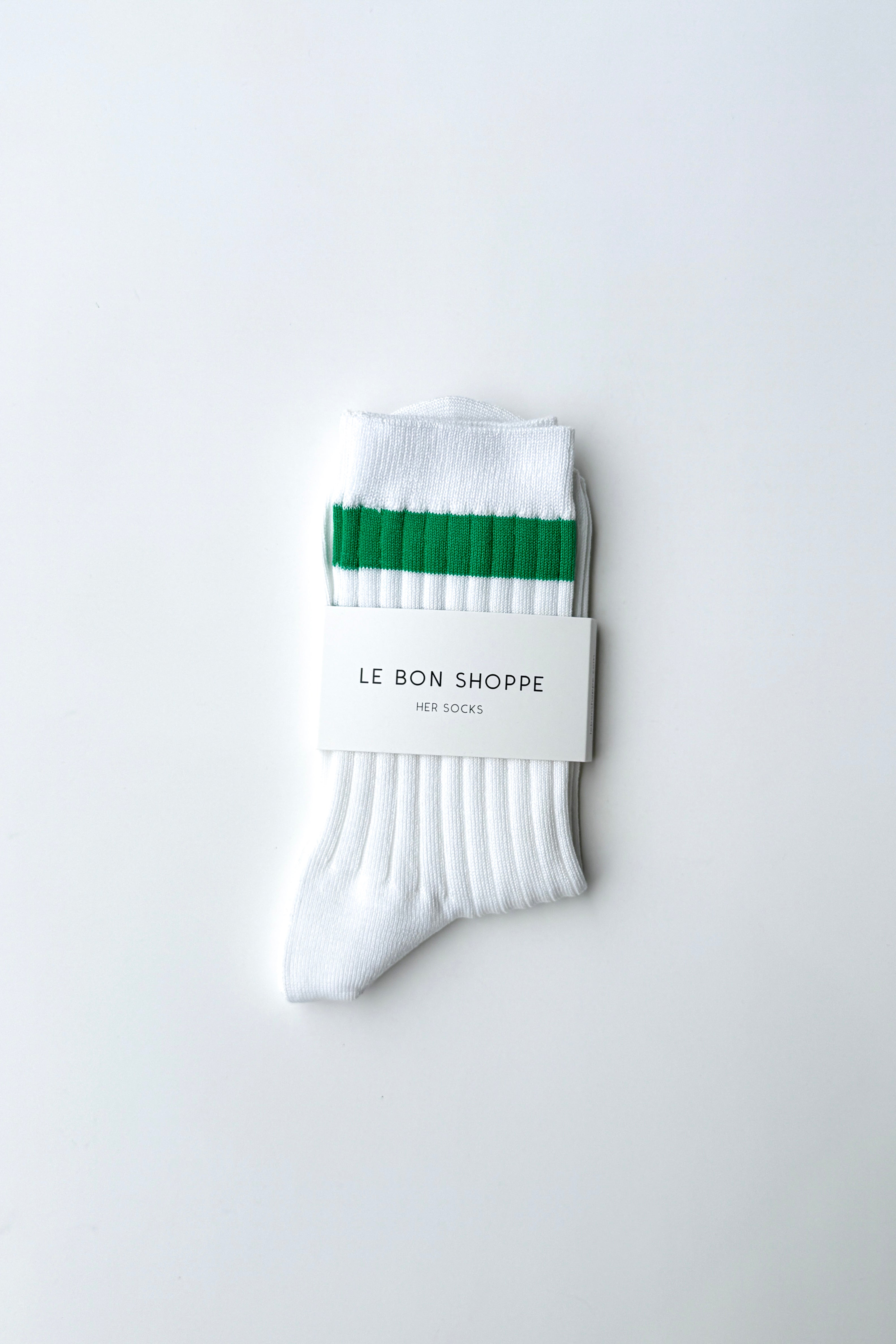 Her Varsity Socks - White Kelly