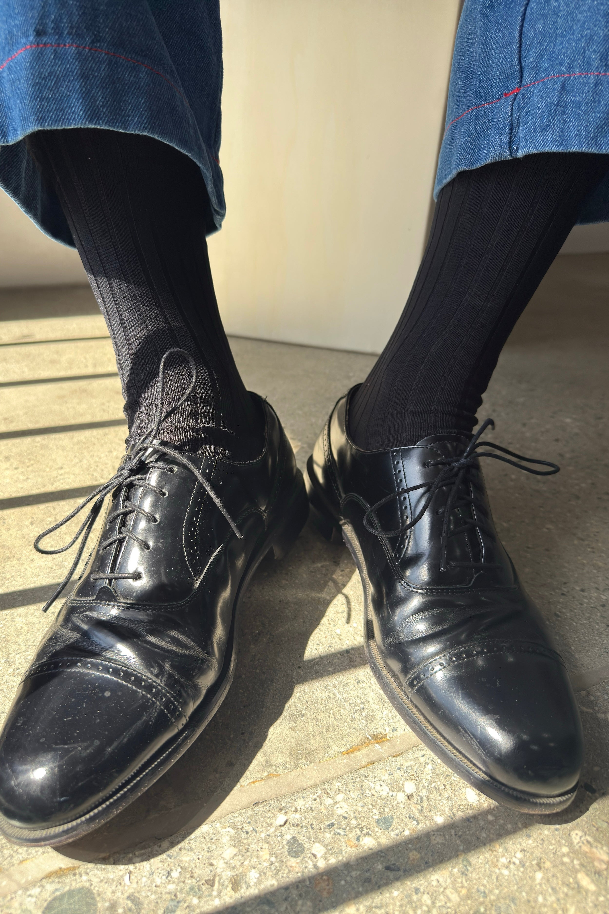 His Socks (MC cotton) - True Black