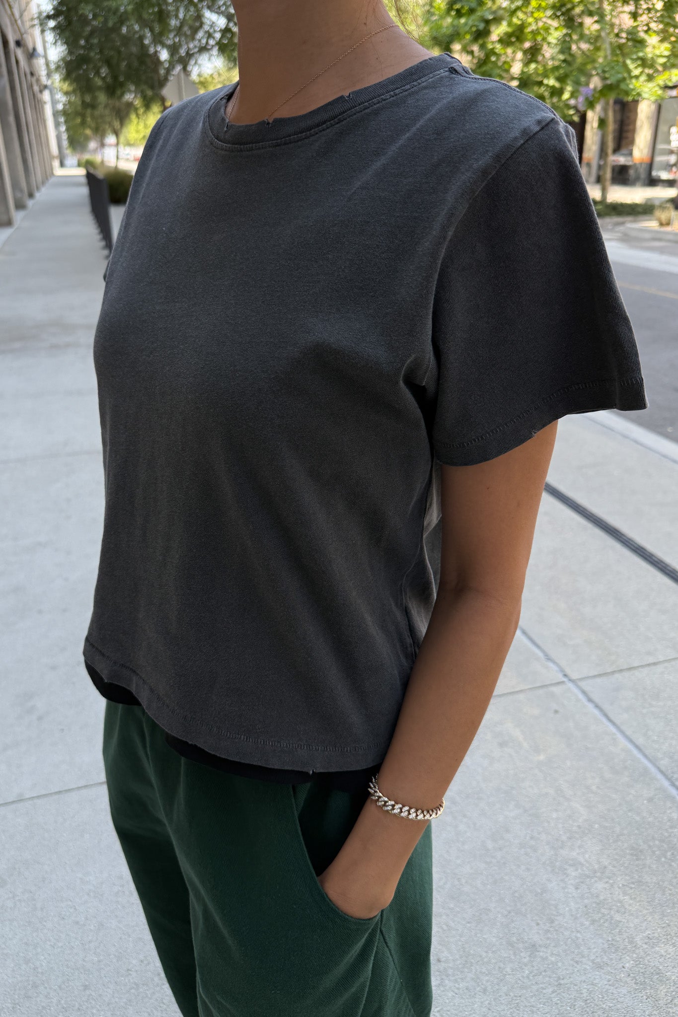 T-shirt Darling - Blanc Vintage