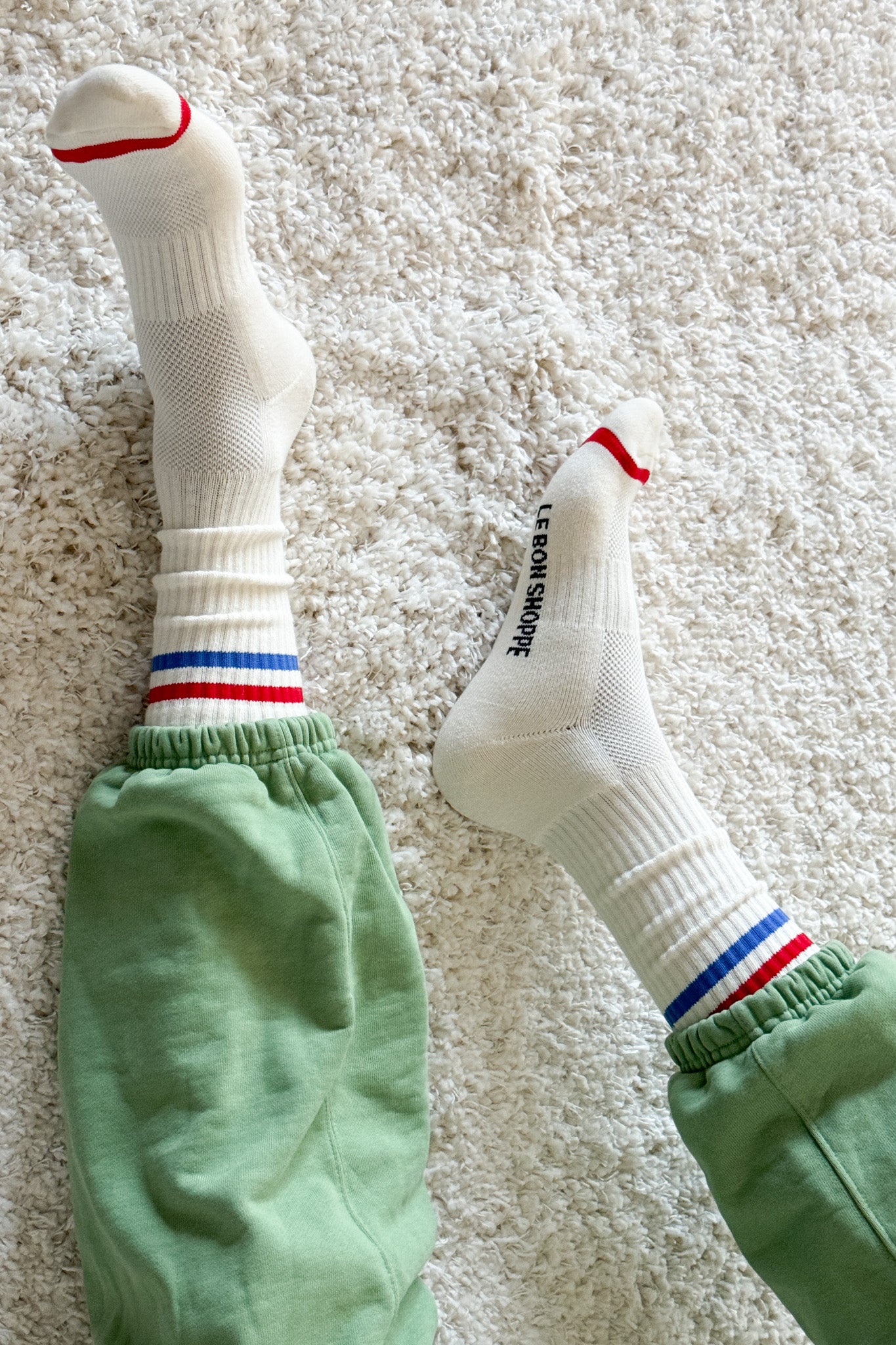 EXTENDED Boyfriend Socks - Milk