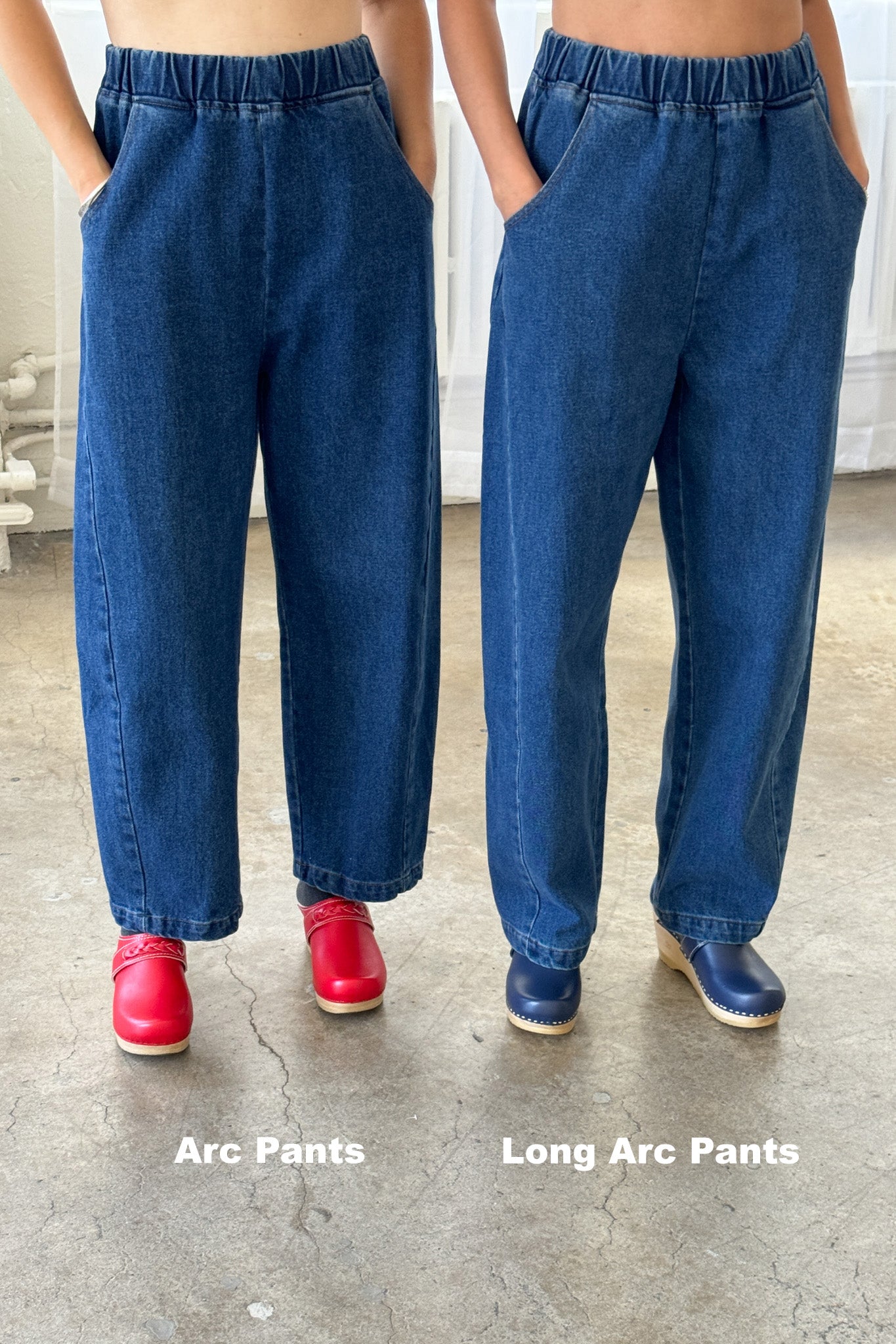 Long Arc Pants - Blue Denim