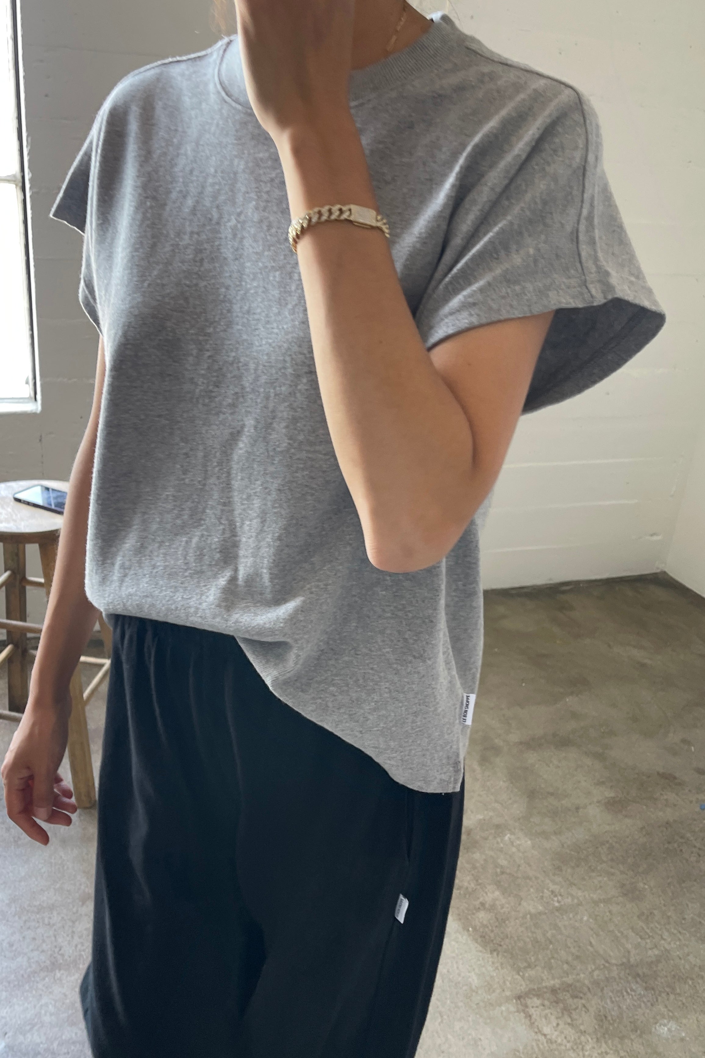 Camiseta Jeanne - Ht. Gris
