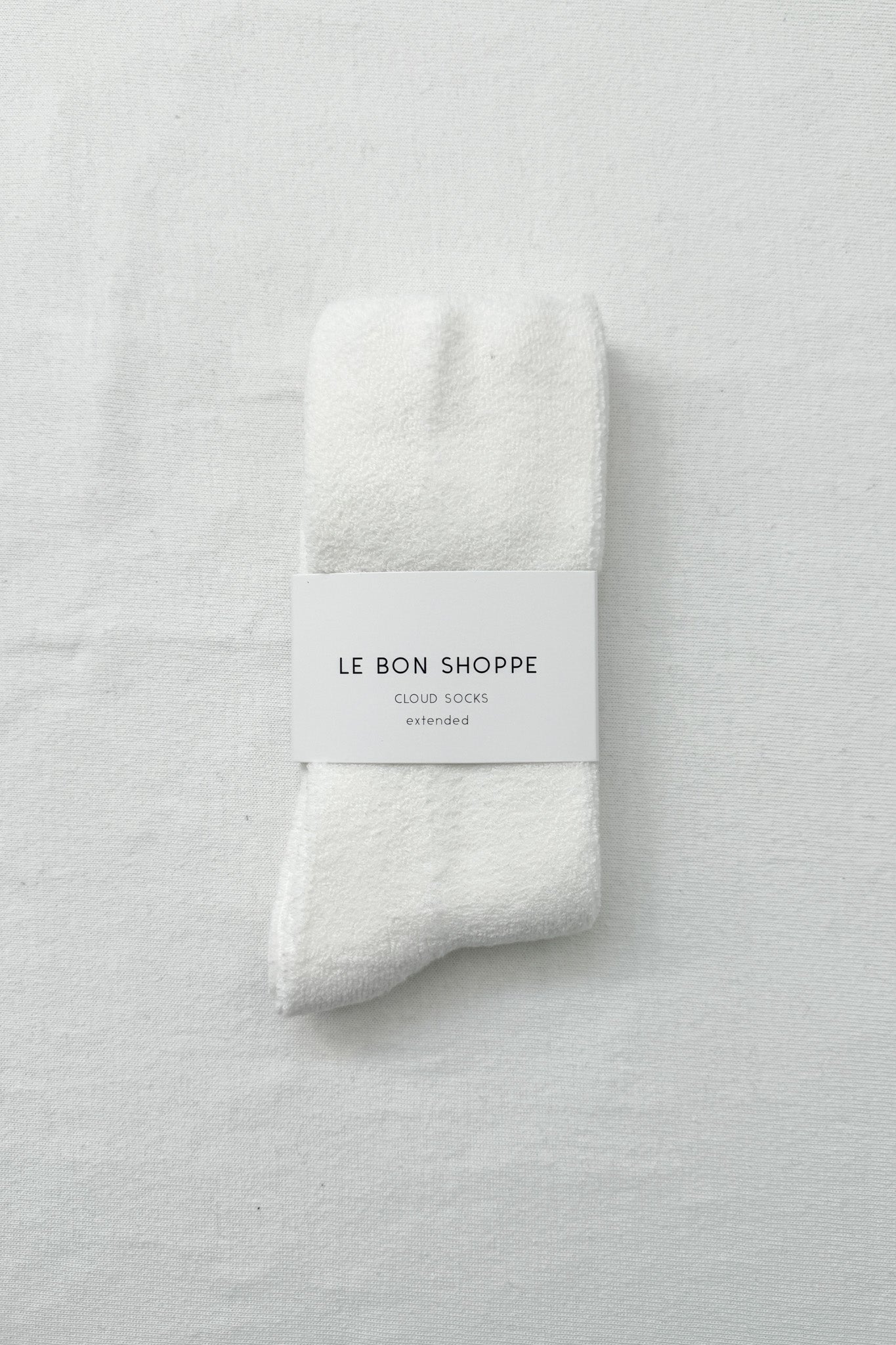 EXTENDED  Cloud Socks - Classic White