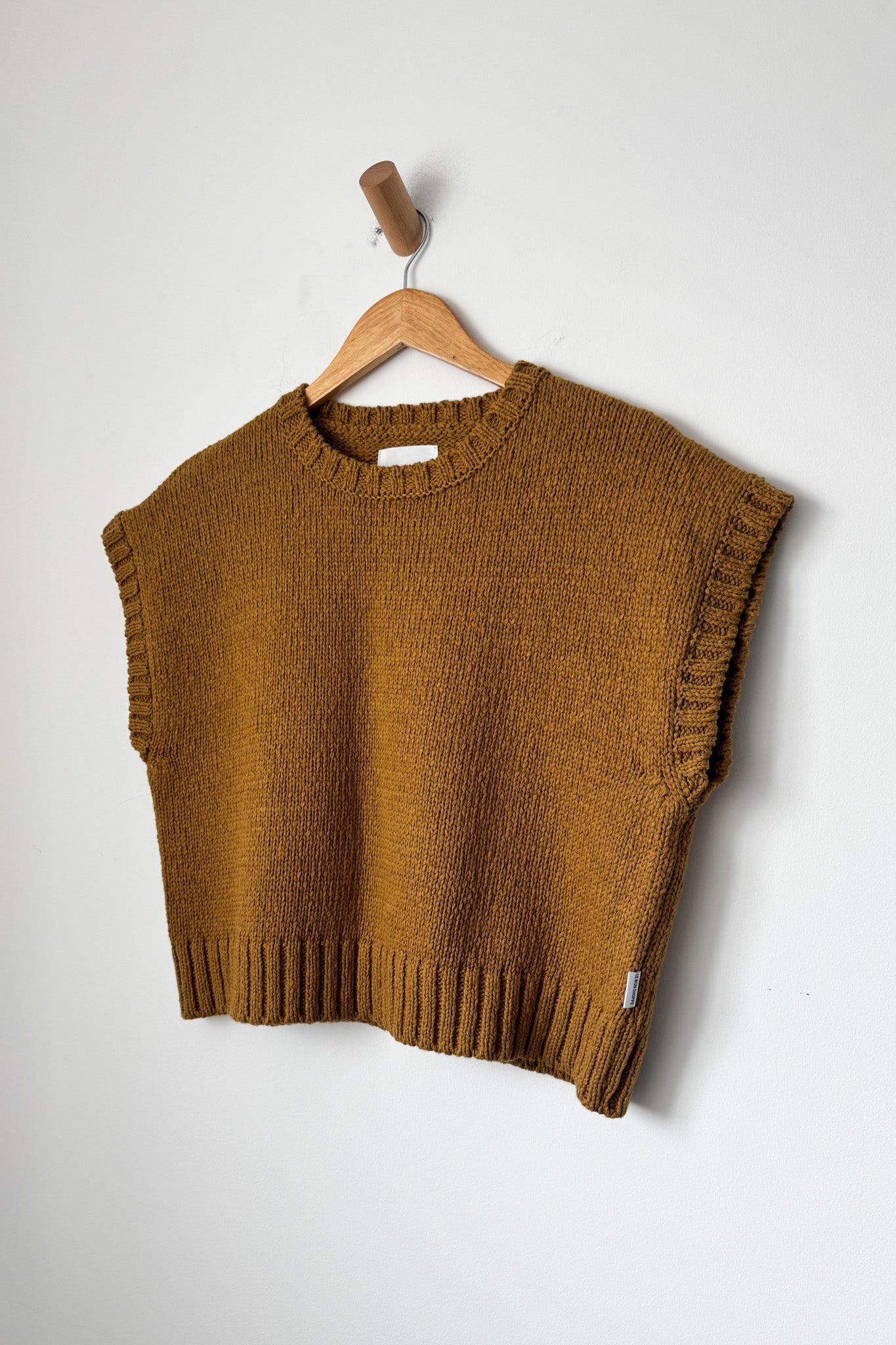 Pierre Cotton Sweater Top - Dijon