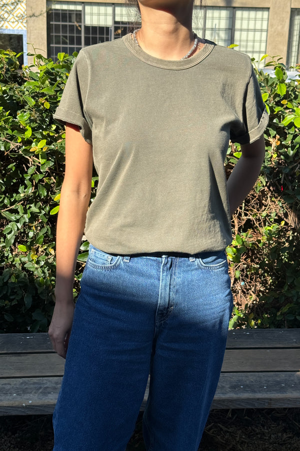 Vintage Boy Tee (Made with Organic Cotton) - Army Green