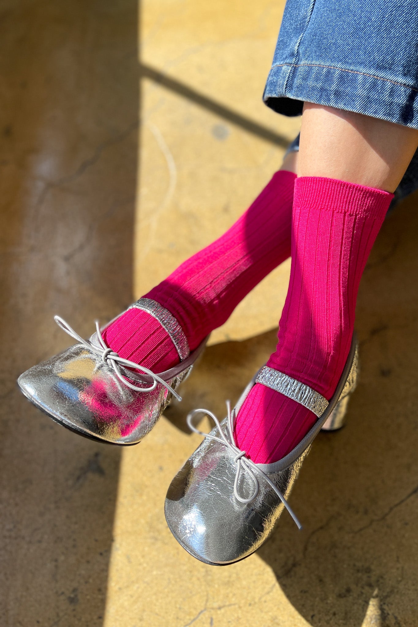 Her Socks (algodón MC) - Rojo clásico