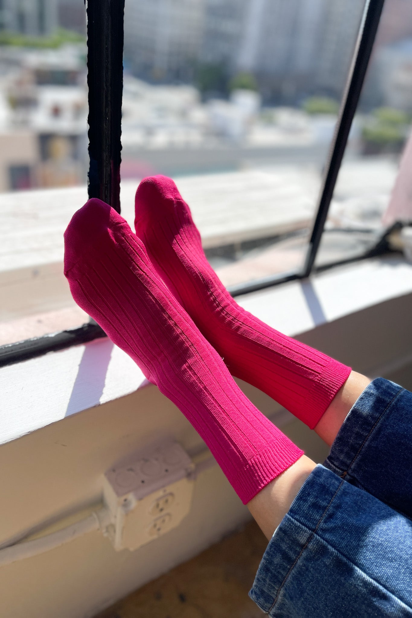 Her Socks (algodón MC) - Rojo clásico