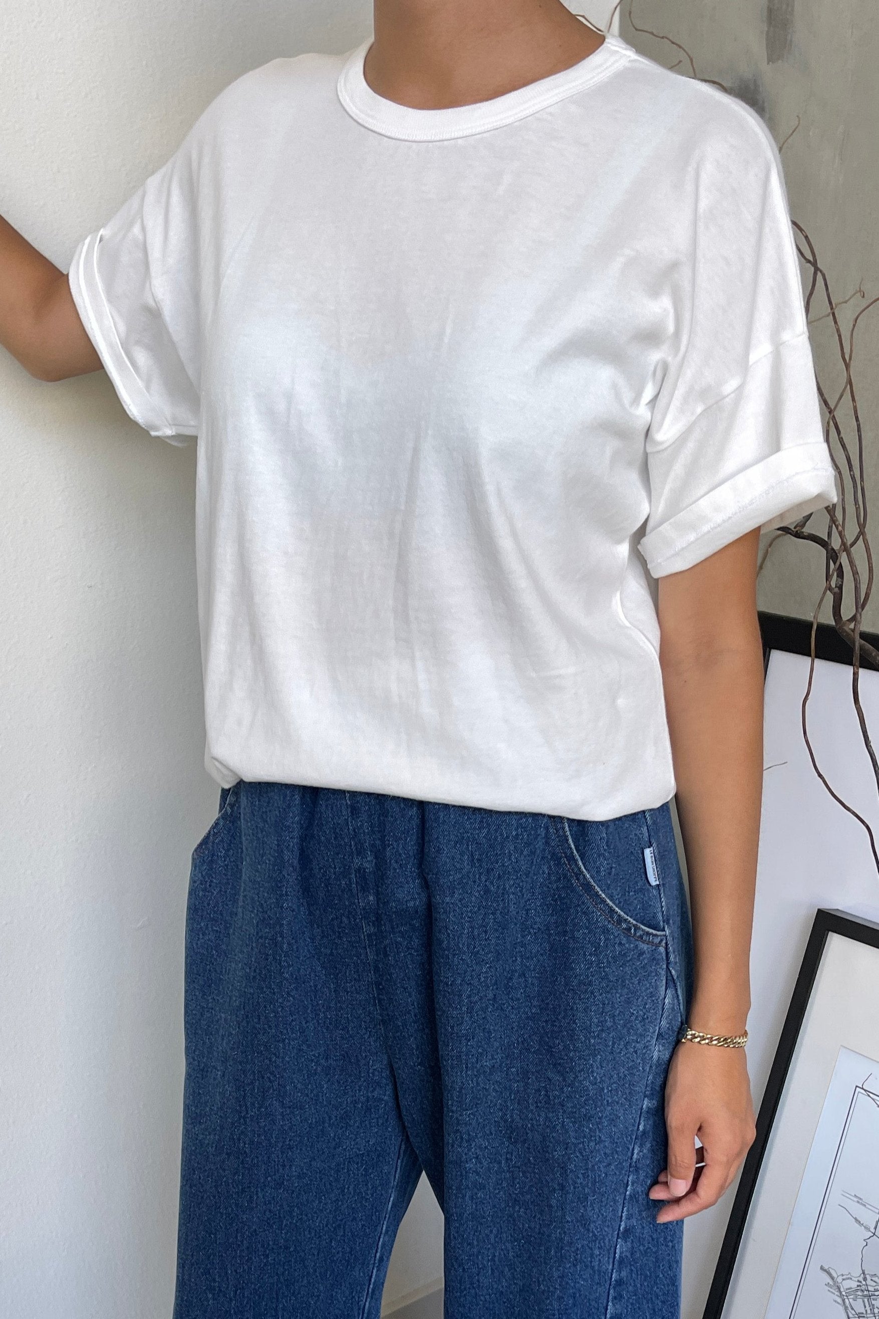 Her Tee in Classic White