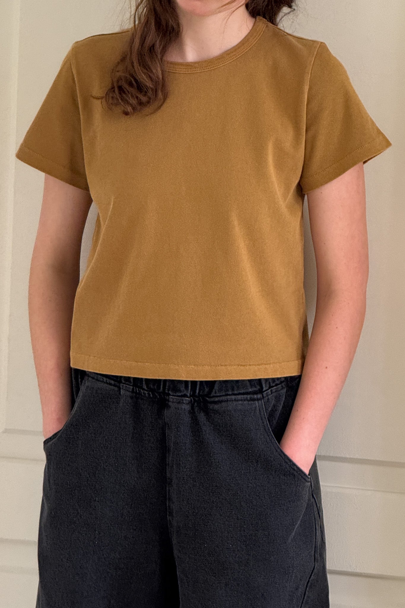 The Little Boy Tee in Butterscotch