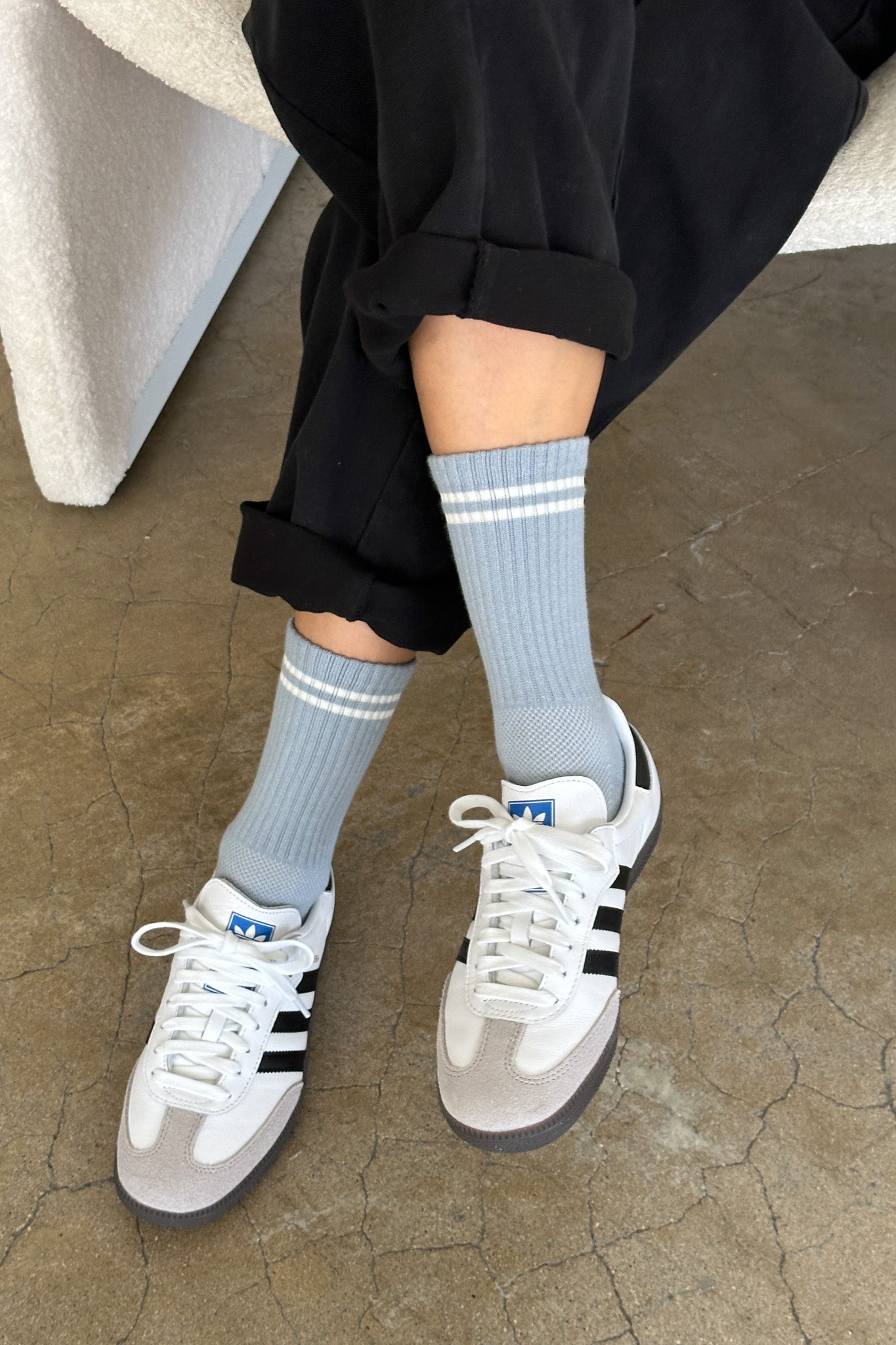 Calcetines Boyfriend - Azul Gris