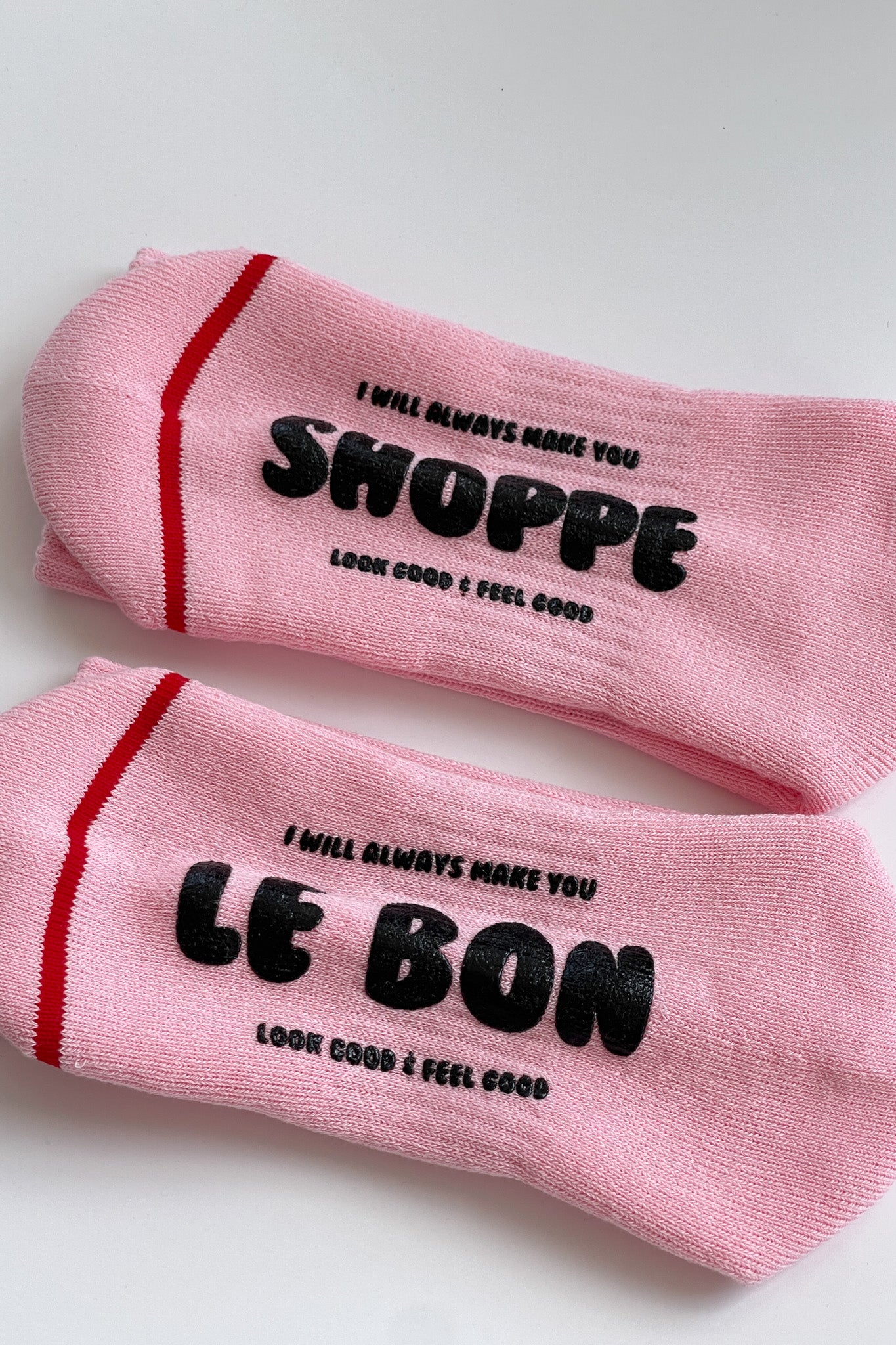 Hugger Socks - PINK/ BLACK