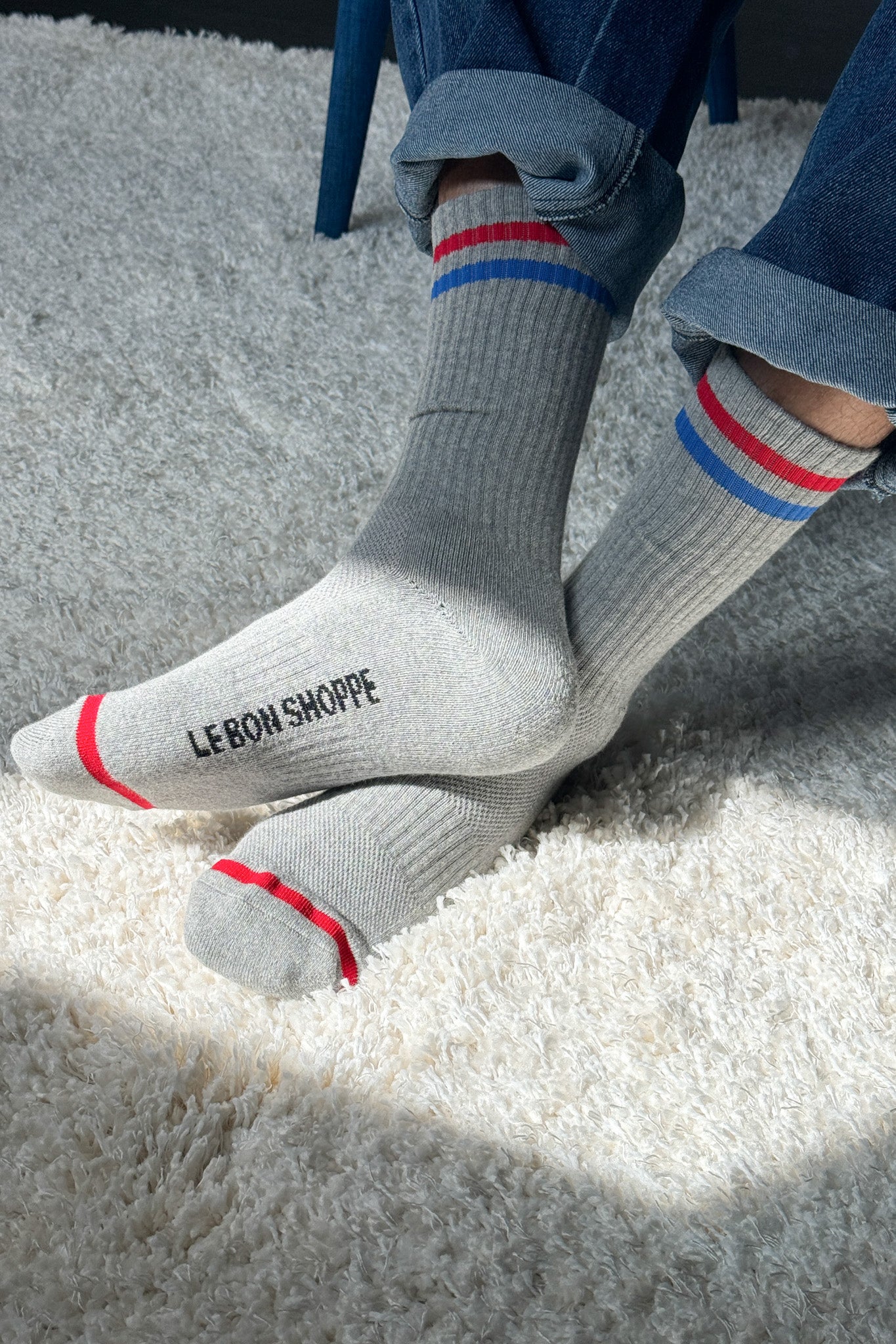 EXTENDED Boyfriend Socks - True Grey