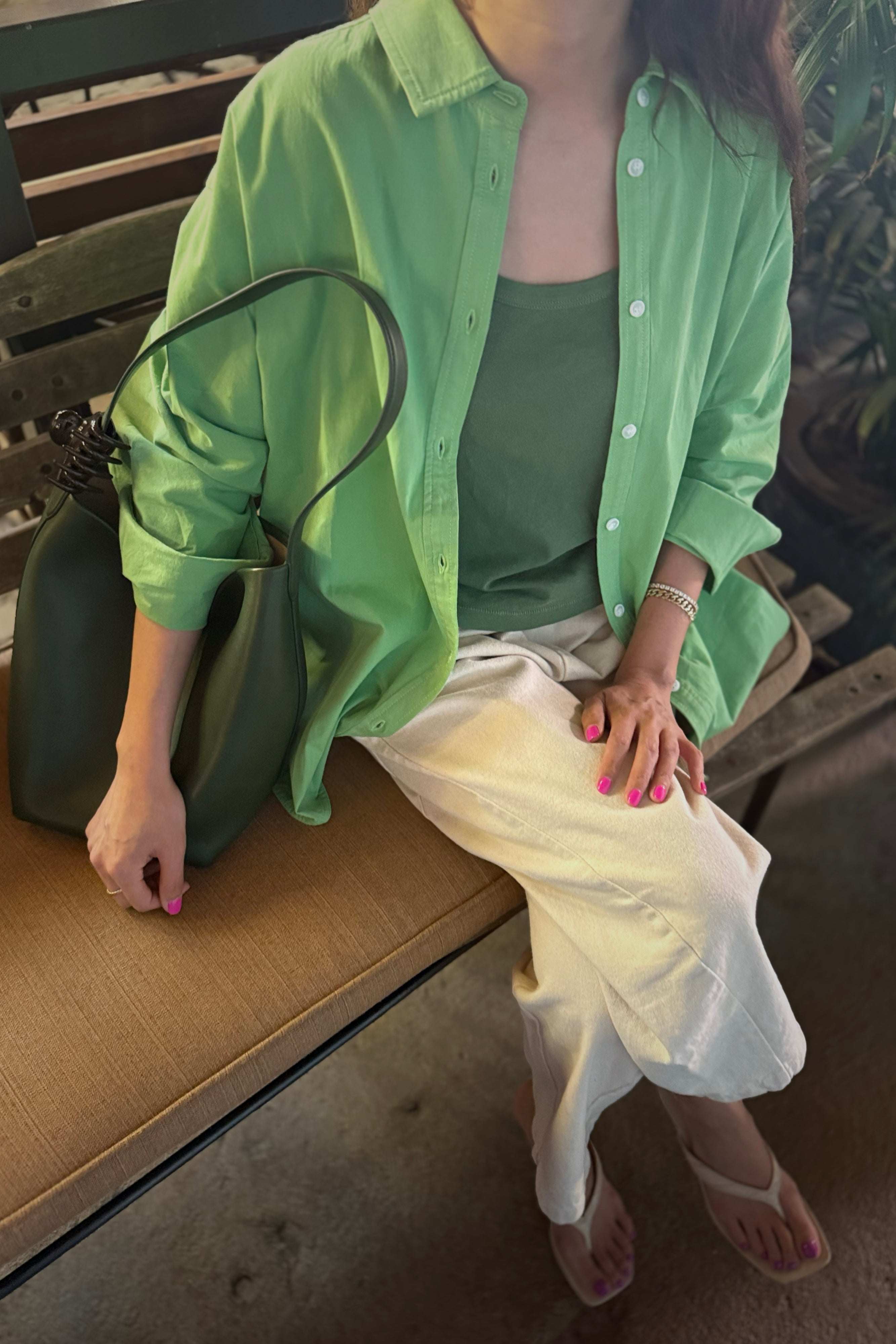 Light Weight Owen Shirt - Green Bud