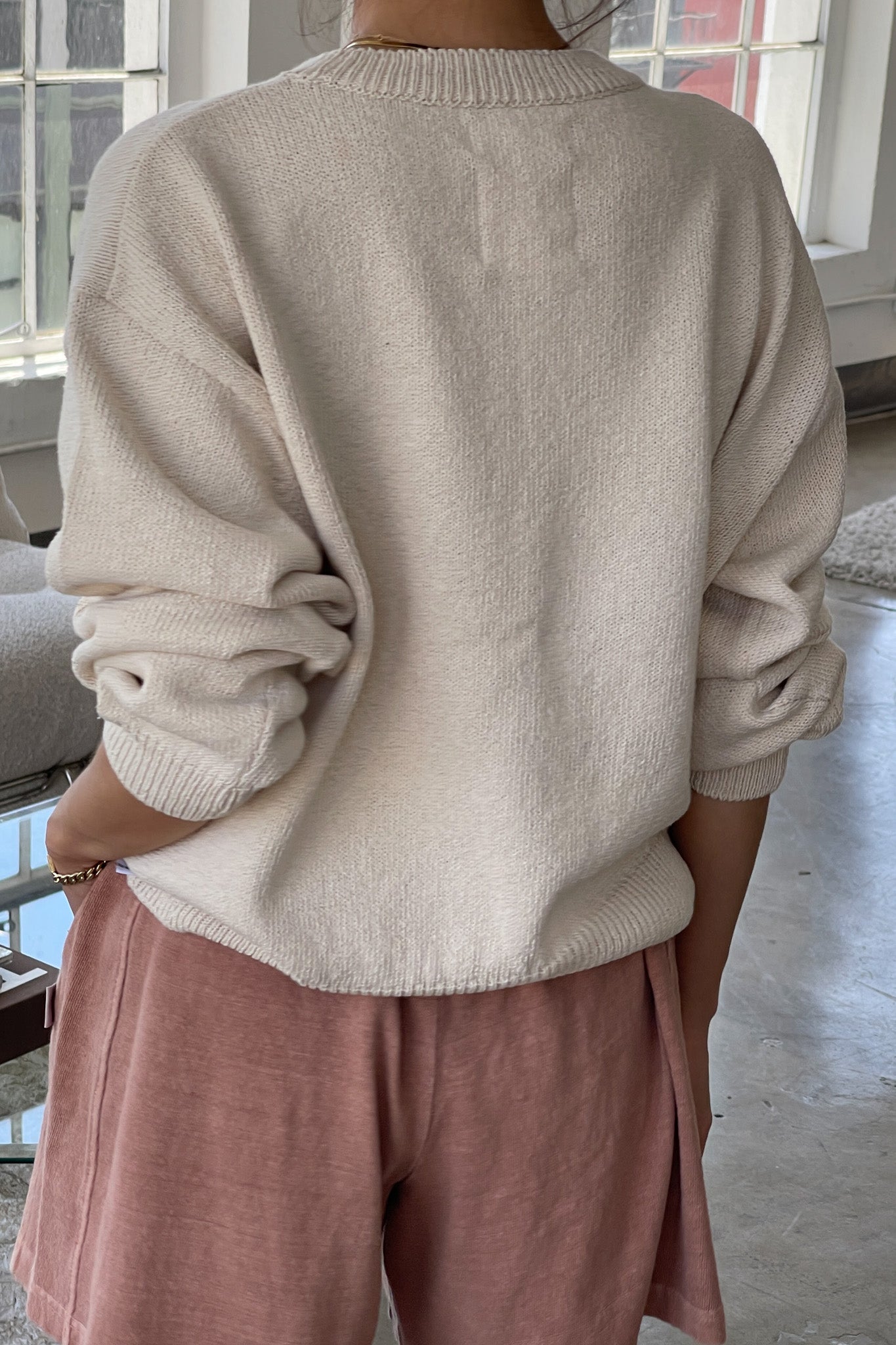Milo Cotton Sweater - Naturel
