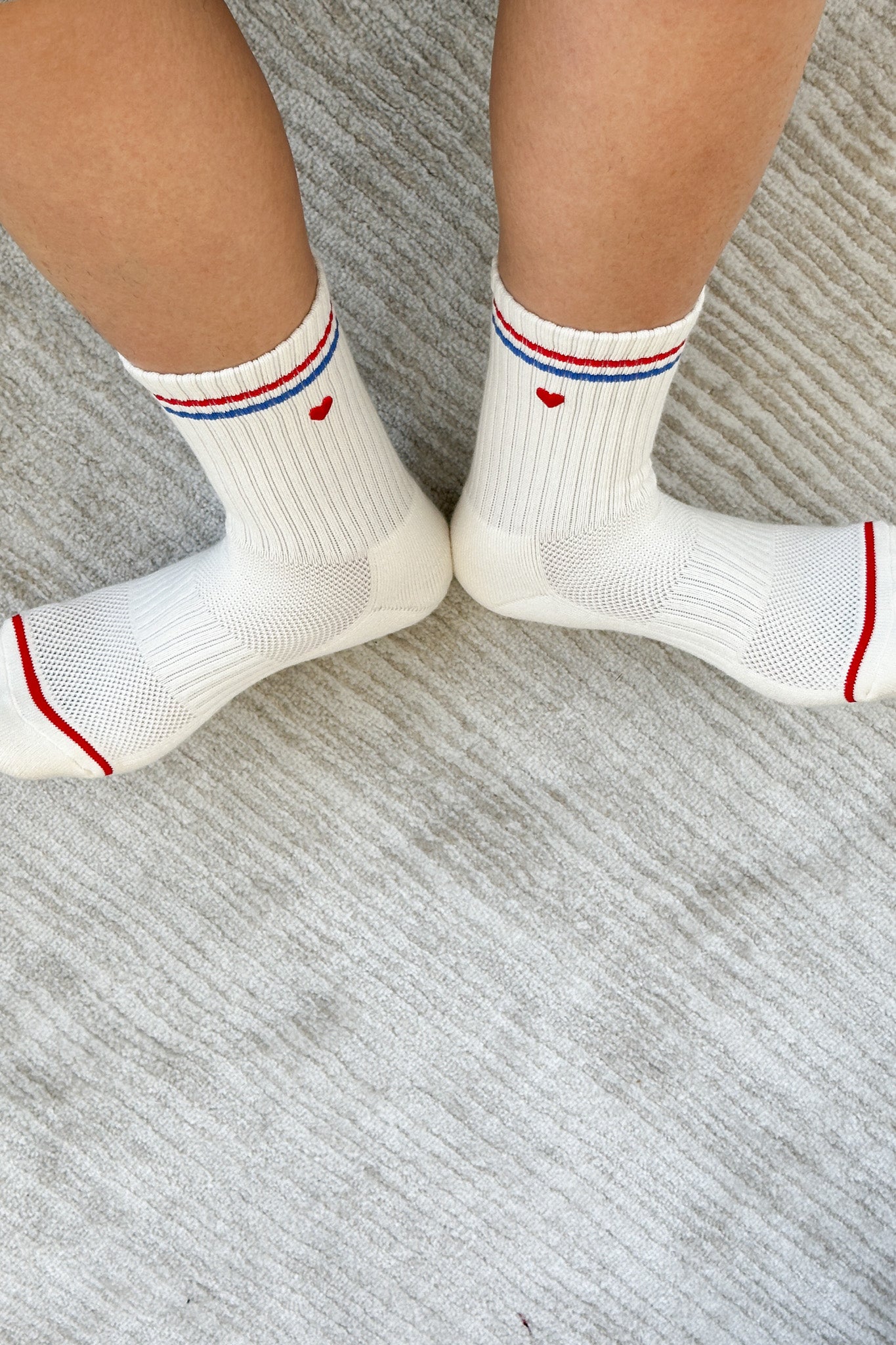 Embroidered boyfriend socks - MILK + HEART