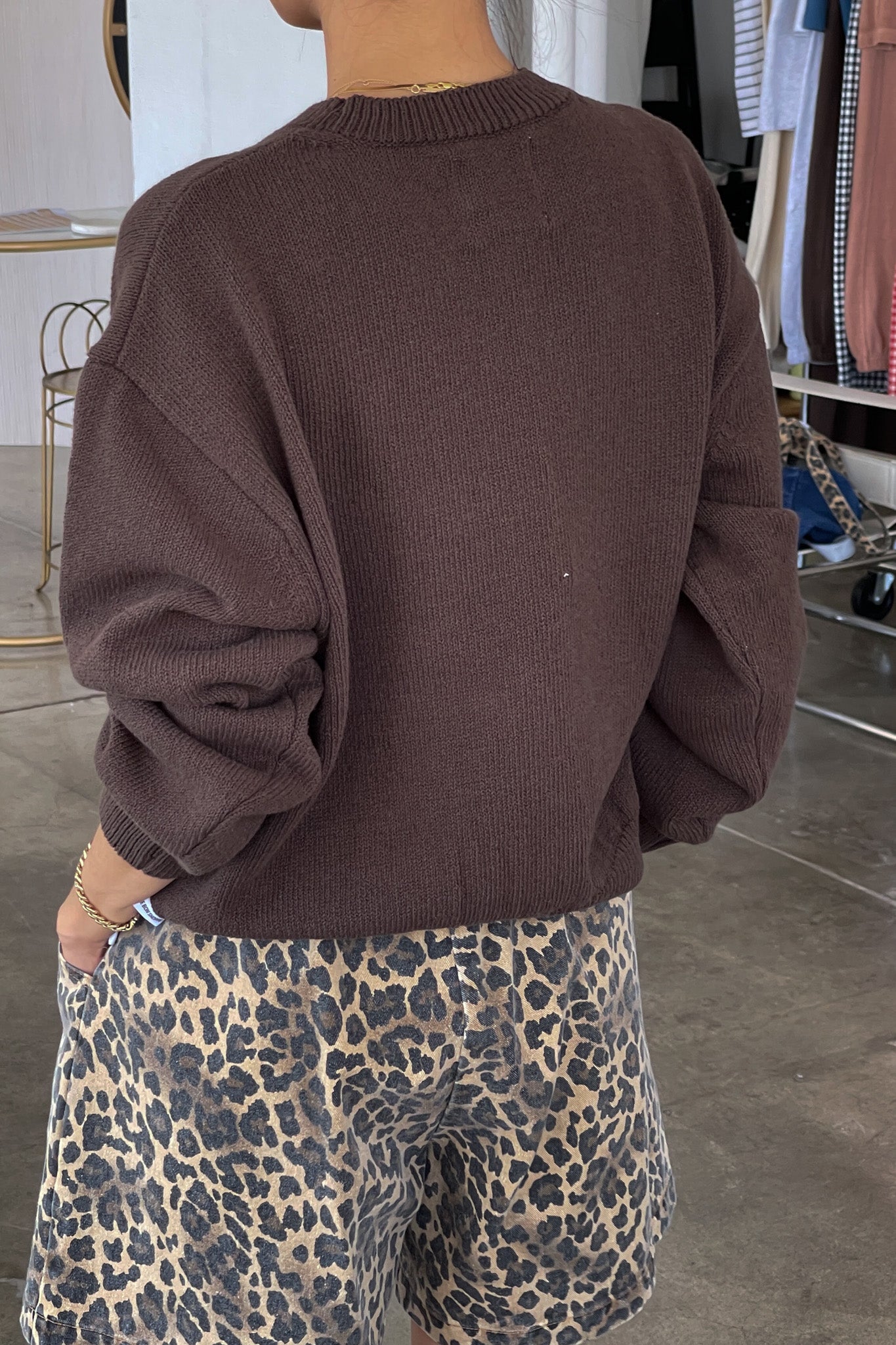 Milo Cotton Sweater - Brown