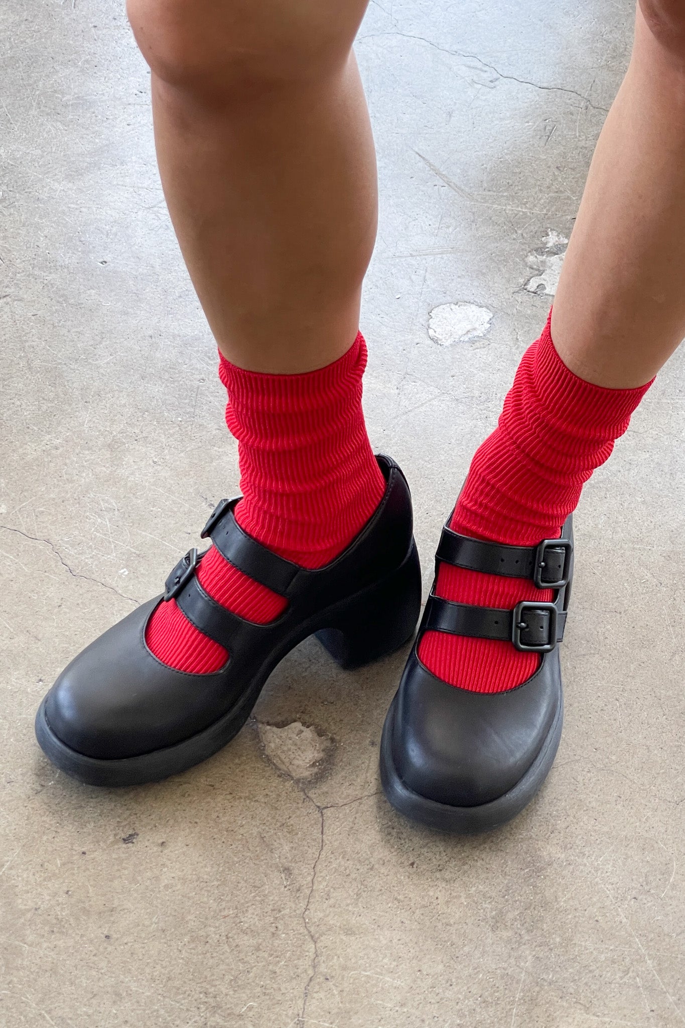 Crisp Step Socks- RED