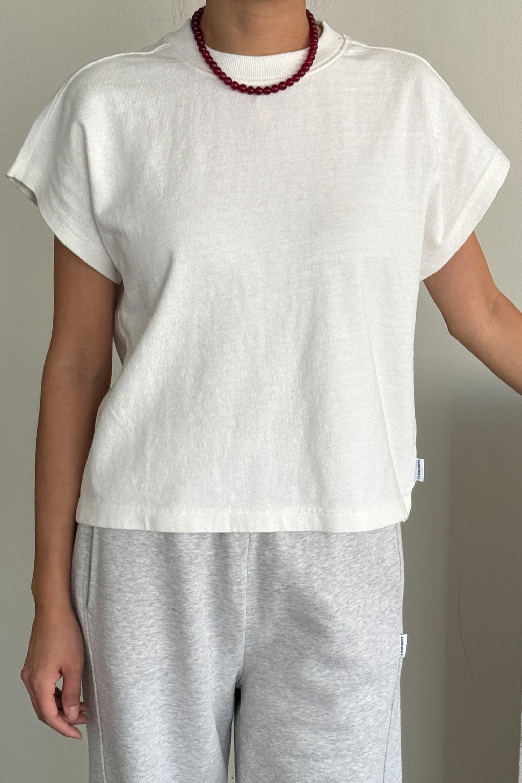 Camiseta Jeanne - Algodón Blanco