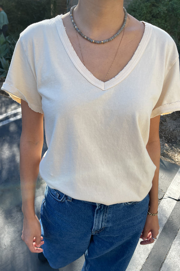 Vintage La Vie Tee (Made with Organic Cotton) - Horchata