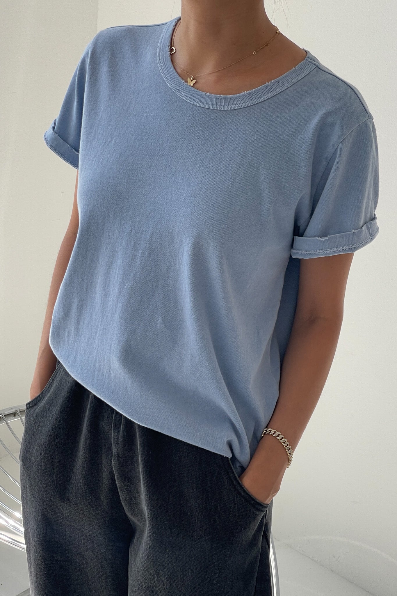 Camiseta negra vintage para niño - Hecha con algodón orgánico